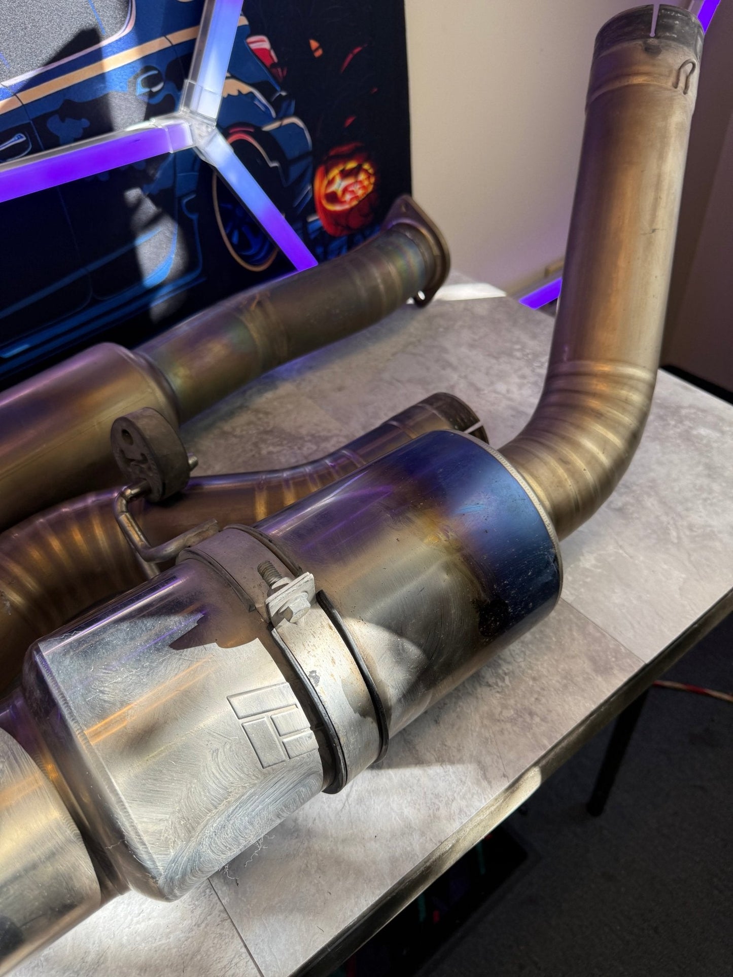 TOMEI TI titanium CBE cat back exhaust Subaru STi & wrx