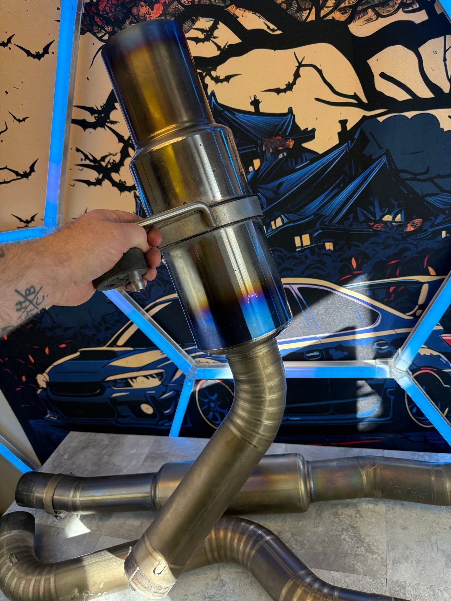 TOMEI TI titanium CBE cat back exhaust Subaru STi & wrx
