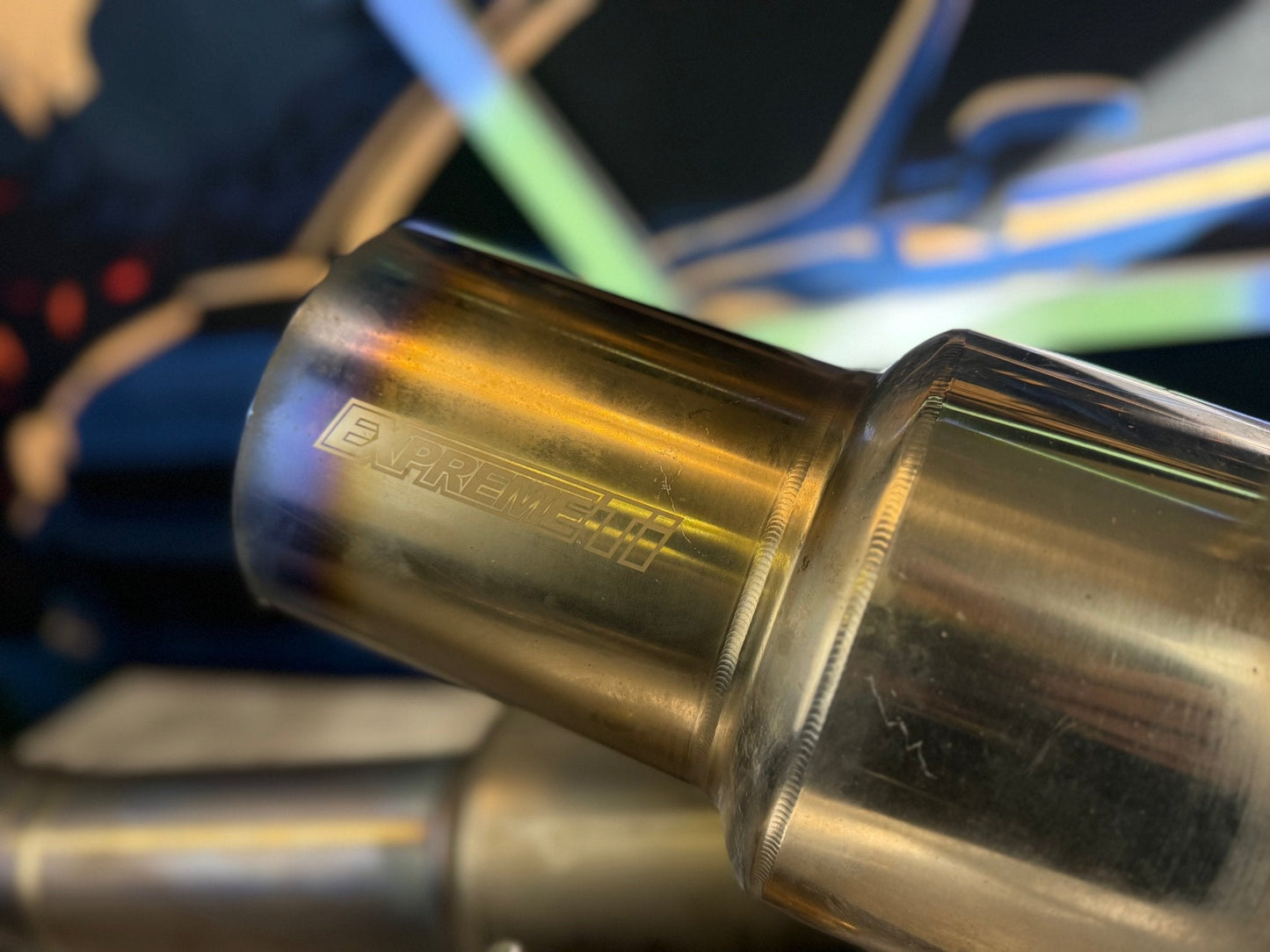 TOMEI TI titanium CBE cat back exhaust Subaru STi & wrx