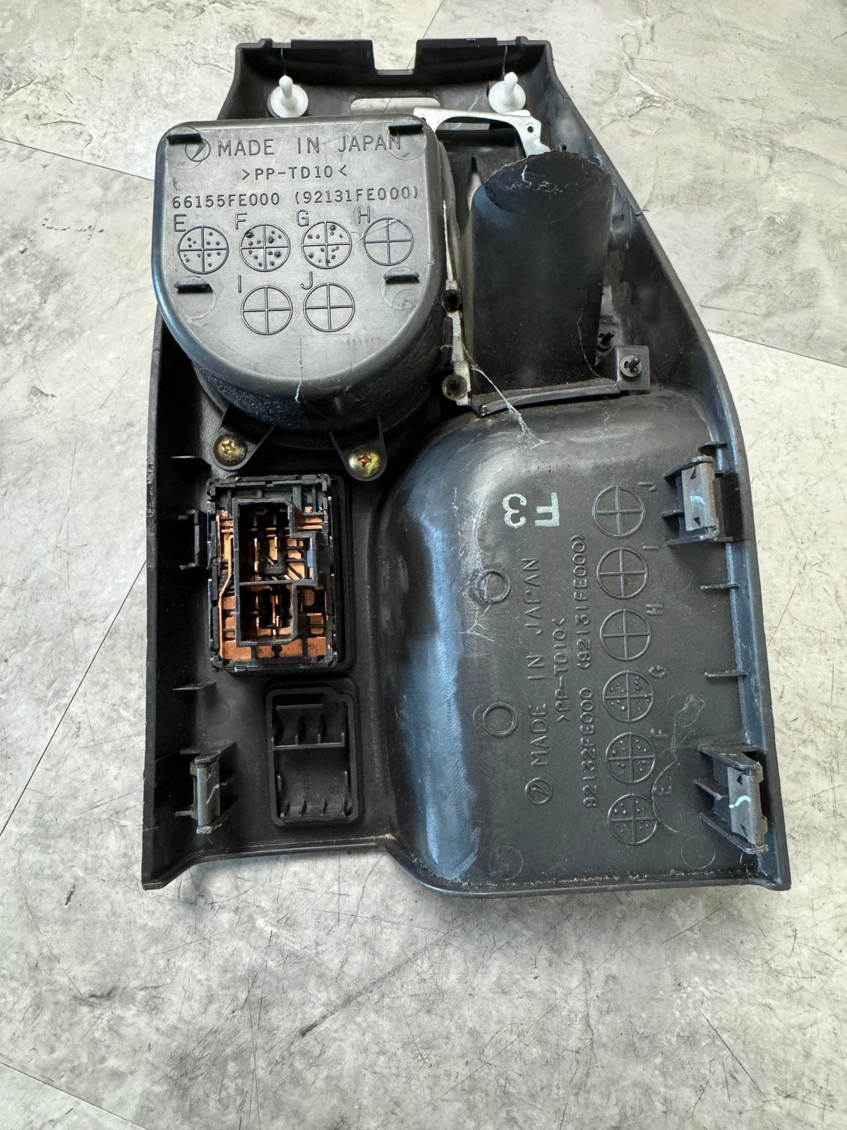 2002-2004 Subaru Impreza WRX STi OEM Center Console E Brake Cup Holder Trim Side Mirror Regulator