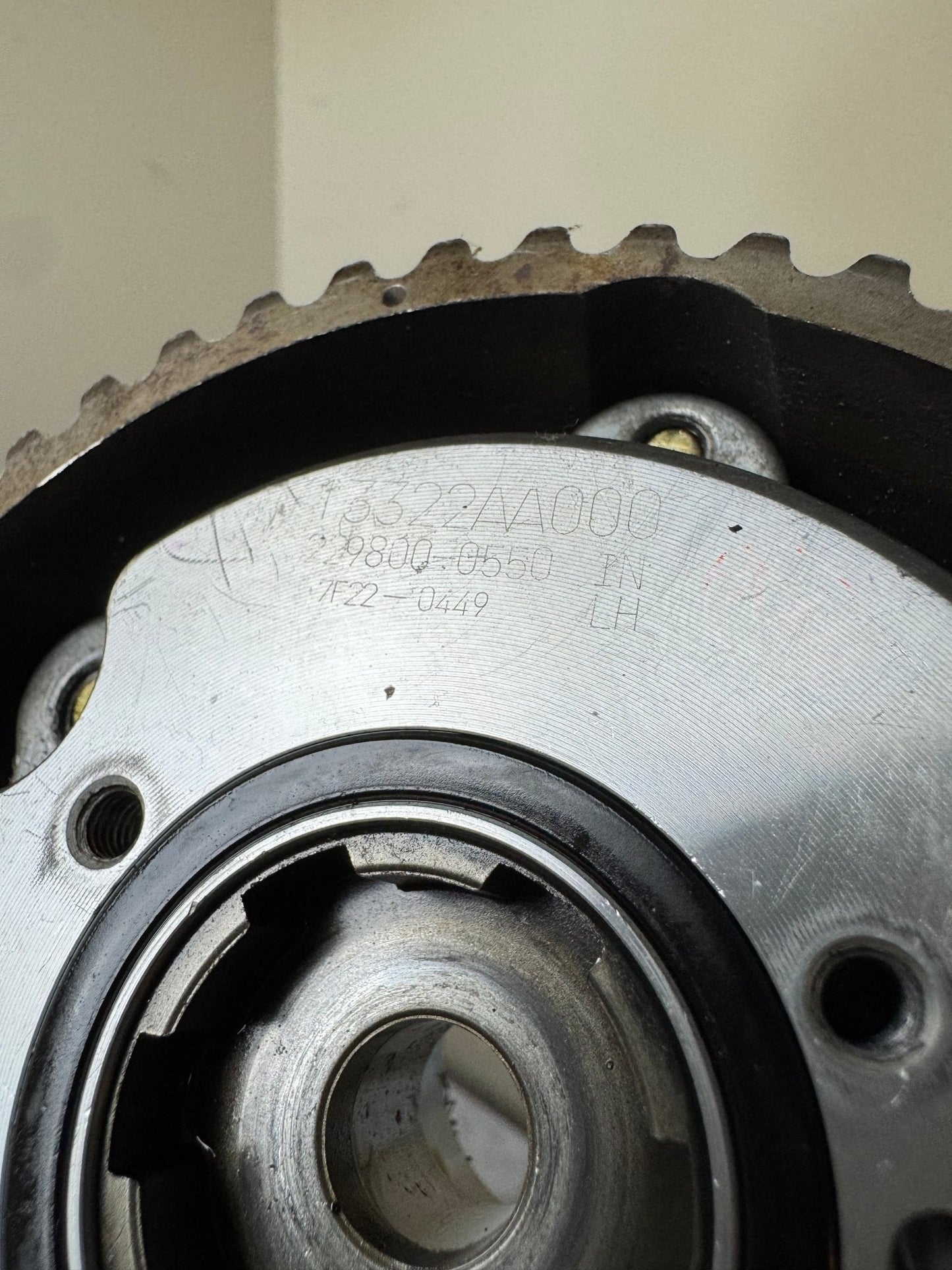 OEM 13322AA000 Intake Camshaft Sprocket Gear LH Left AVCS For 04-05 FXT/STi/OBXT/LGT/EJ