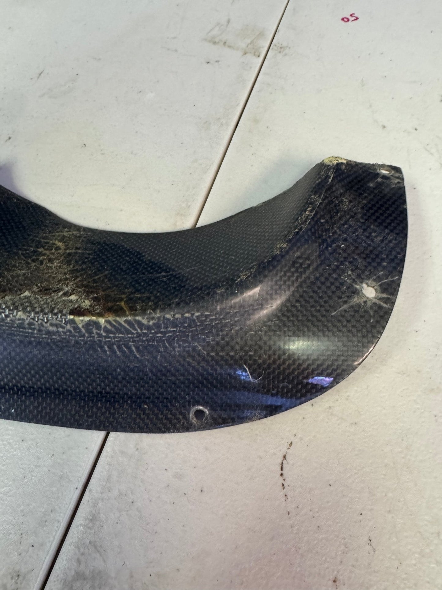 Carbon Fiber Exhaust Bumper Heatshield For Subaru 04-07 WRX/STi