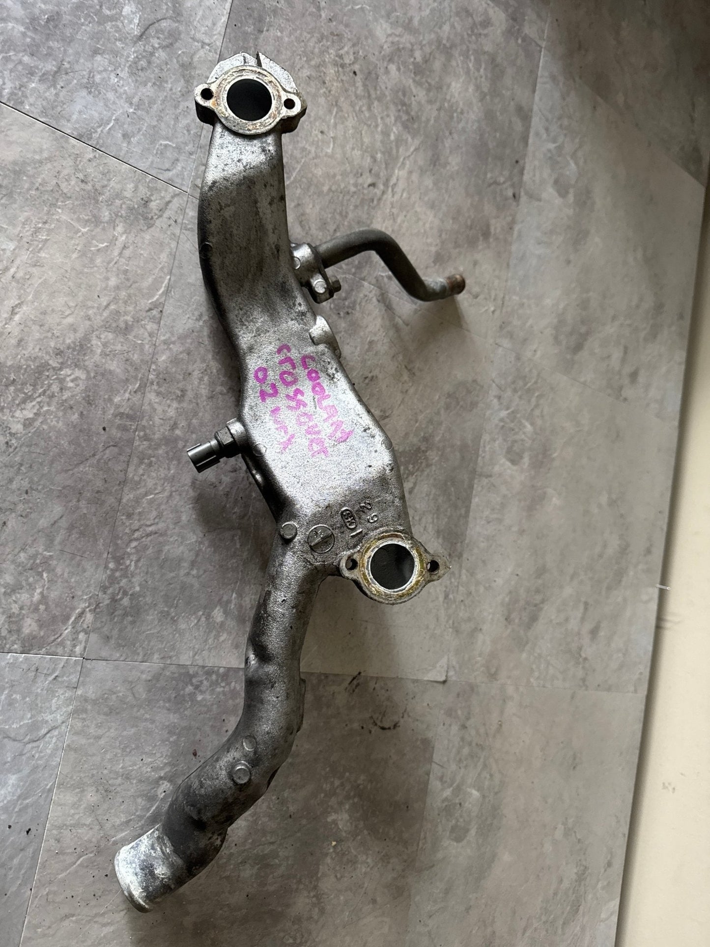 OEM 2002-2003 Subaru WRX STi Engine Coolant Crossover Assembly (2)