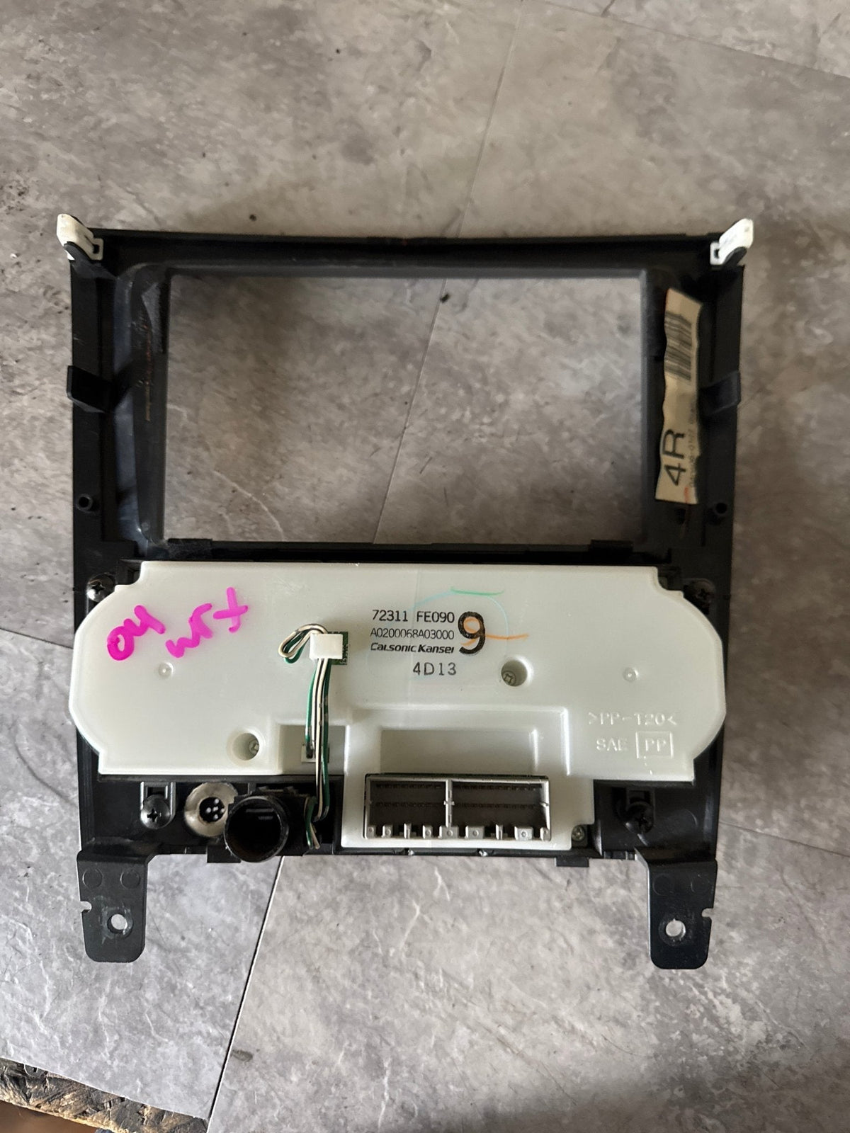 2004-2007 Subaru Impreza Radio HVAC OEM Trim Dash Panel Bezel Saab 9-2x