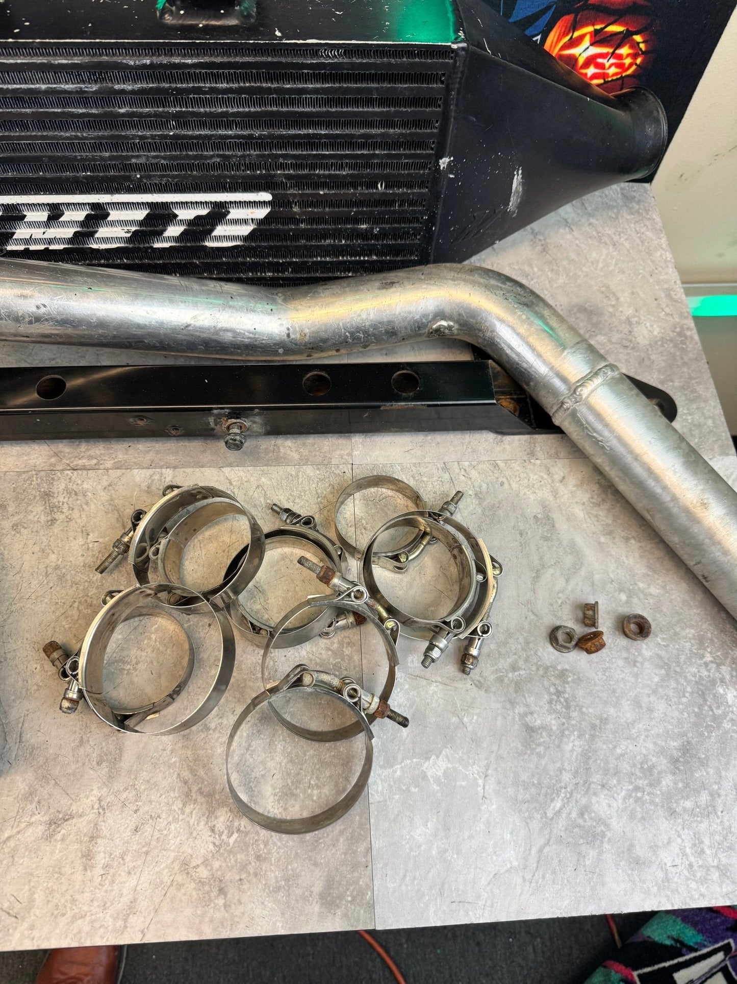 2002-2007 WRX / 2004-2007 STi Mishimoto Front Mount Intercooler Kit With Speed Density For Rotated Turbo 3.5" Core / O5