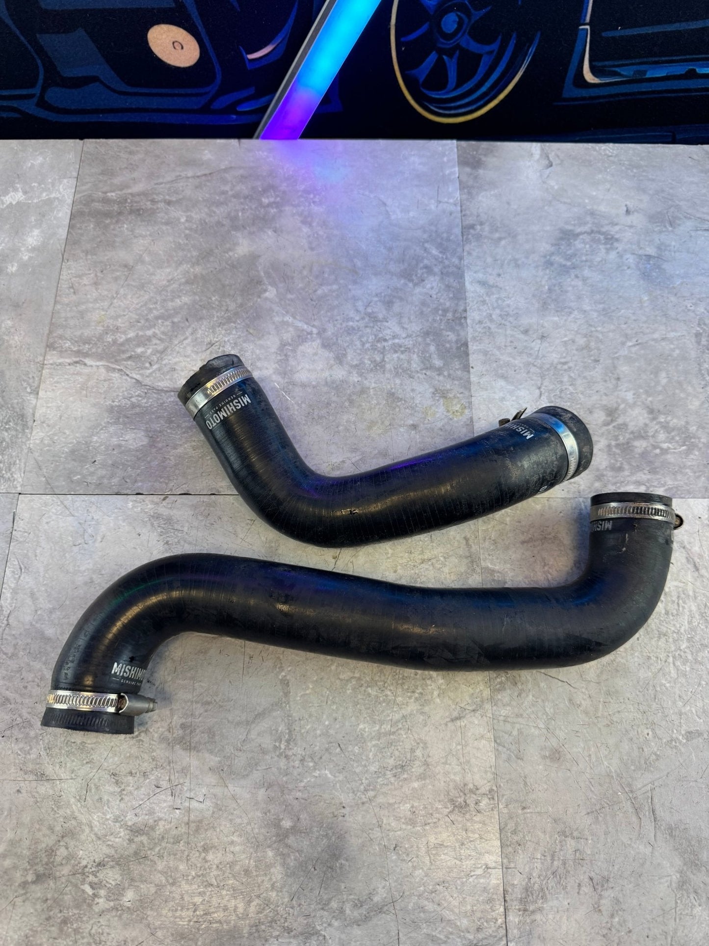 2015-2021 Subaru STi Mishimoto Upper And Lower Radiator Hose Black Set