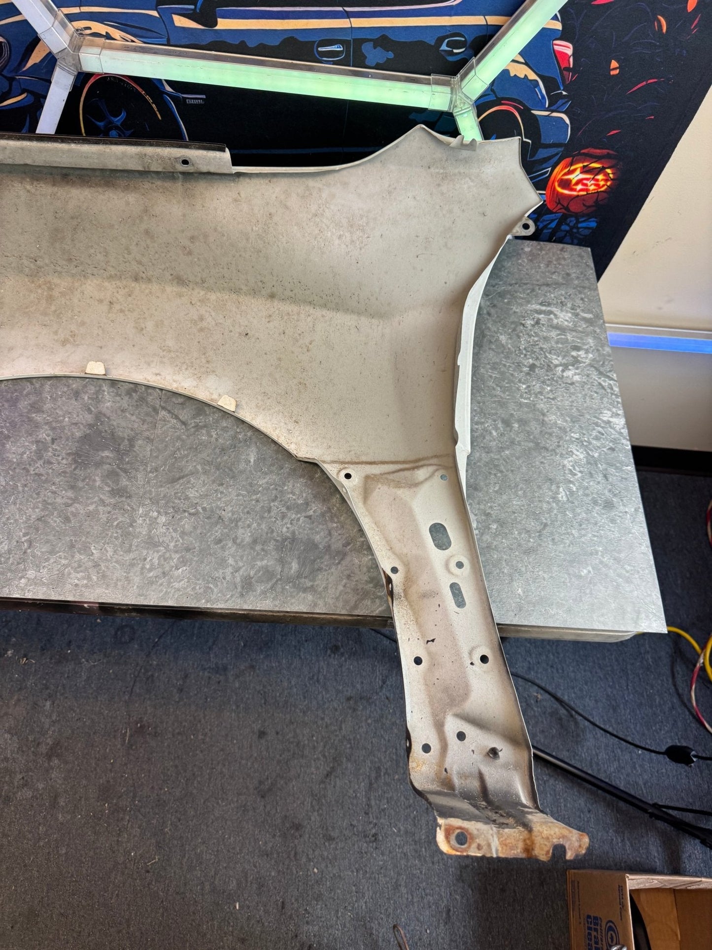 2008-2014 Subaru WRX STi Aspen White OEM Passenger Side Fender