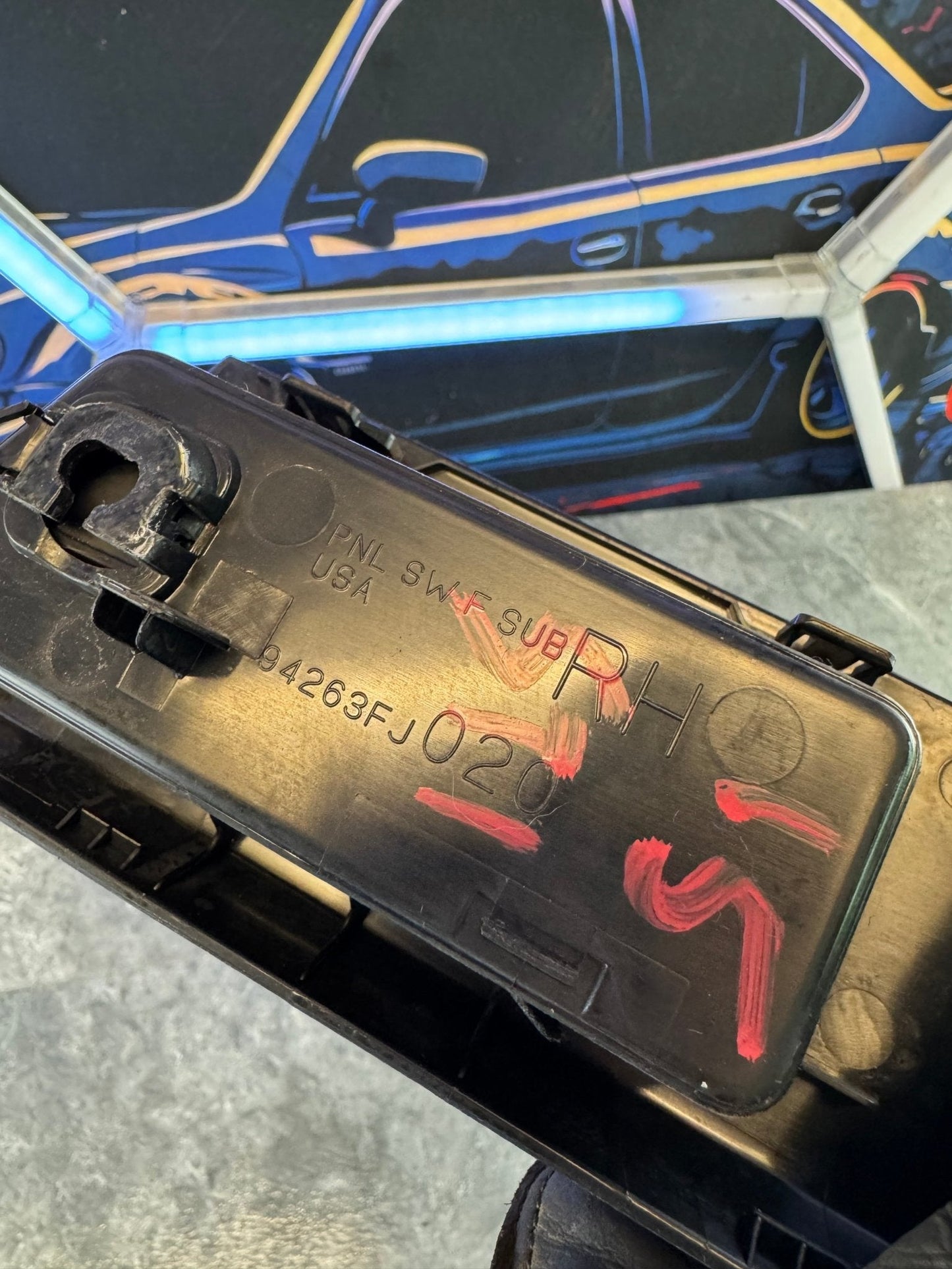 2015-2019 Subaru WRX STi OEM Window Lock Switch Trim Front RH Passenger