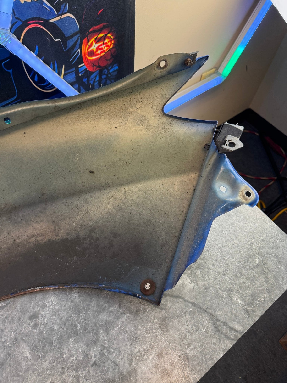 2008-2014 Subaru WRX STi WRB World Rally Blue OEM Driver Side Fender