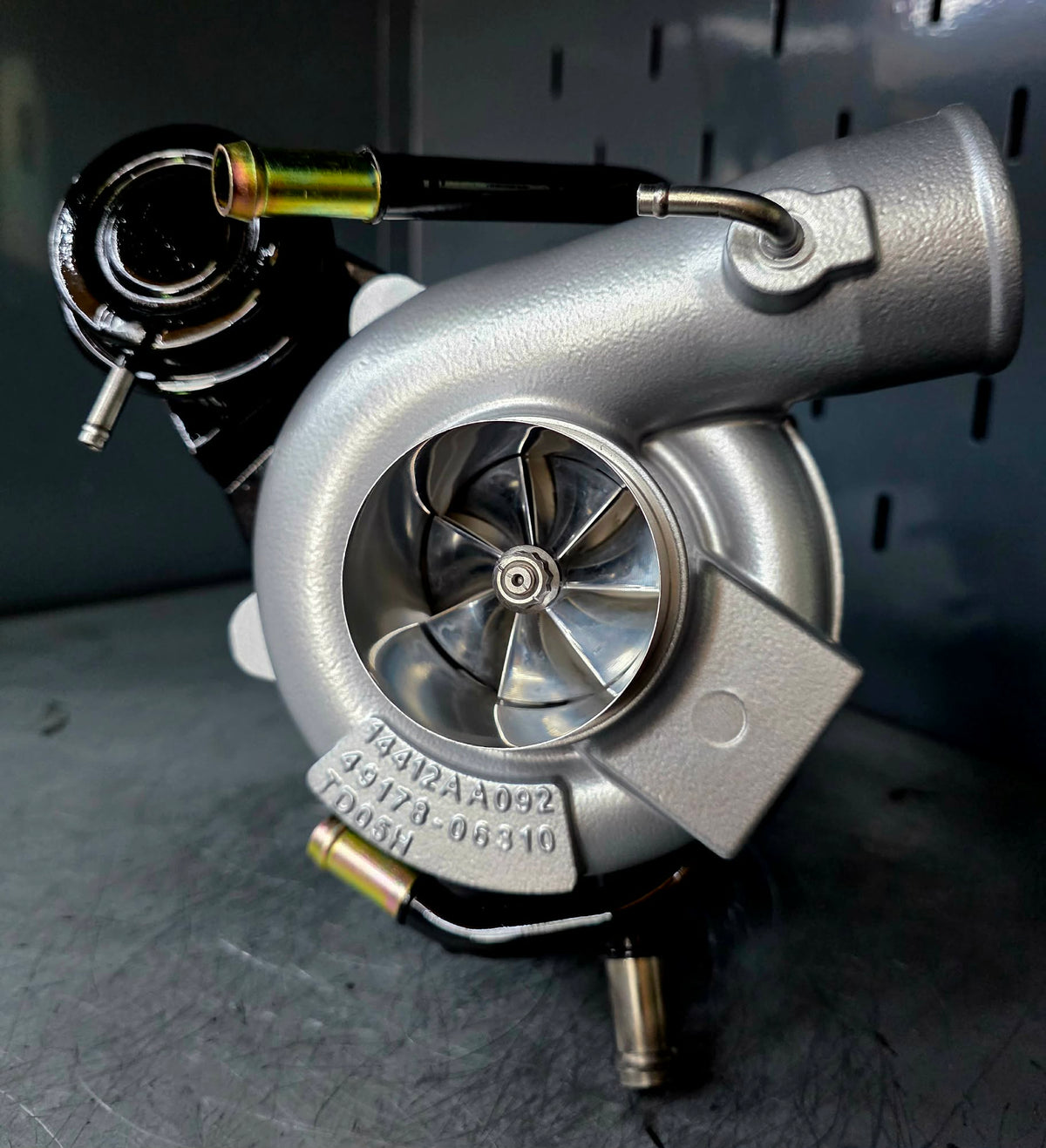 FP “ blue “ forced performance stock location turbo Subaru STi & wrx HCFI