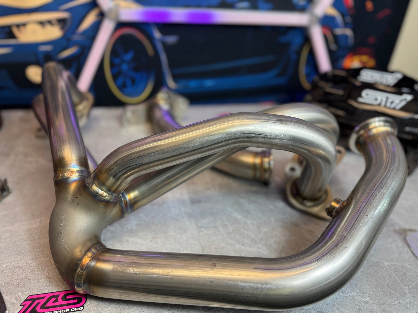 Killer b Motorsports holy header 4-1 4 into 1 equal length header Subaru STi & wrx ej257 ej255 ej205