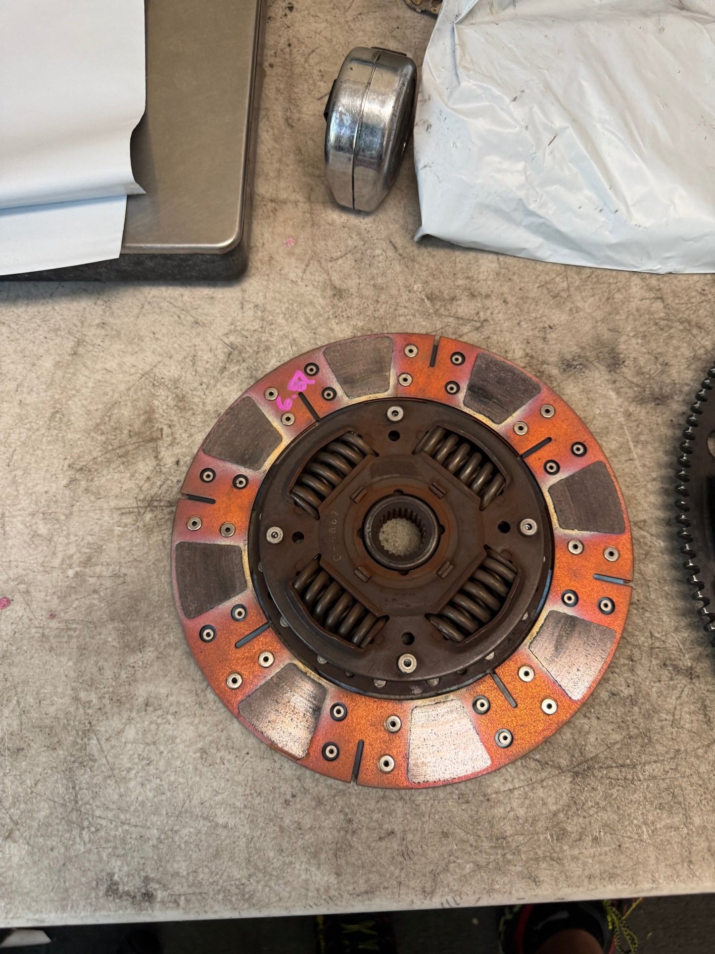 Comp competition stage 3 segmented clutch kit Subaru STi six speed w/ flywheel