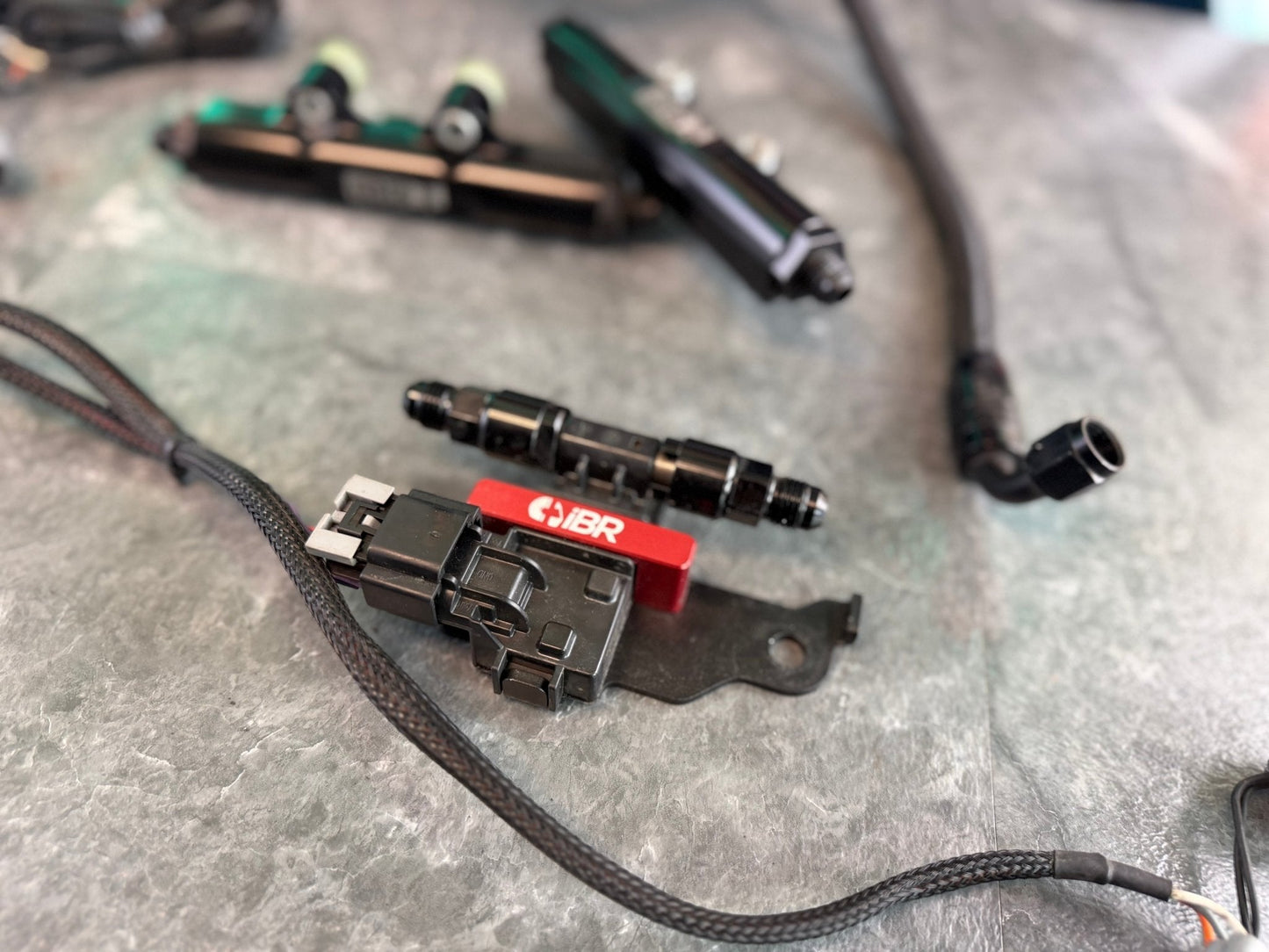 Under the hood fueling kit Subaru STi 08-21 w: iag fuel rails , areomotive FPR, lines , IBR flex fuel kit