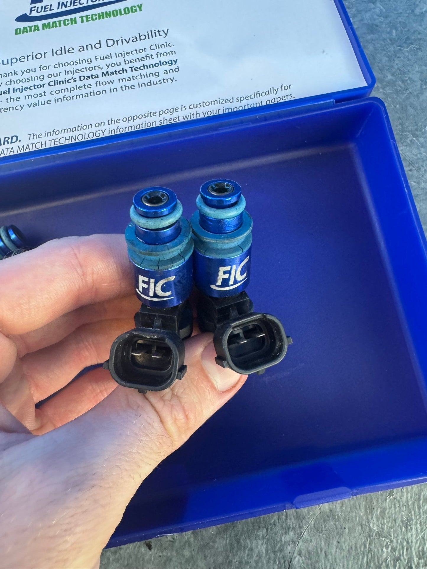 FIC 2150 Top Feed Fuel Injectors x4 Subaru WRX STi Flex Fuel e85 Ethanol