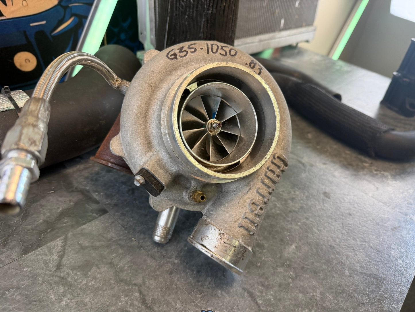 GARRETT β 1050 β G35-1050 GTX 3584 RS turbo Subaru STi & wrx 1000 + hp ball bearing billet