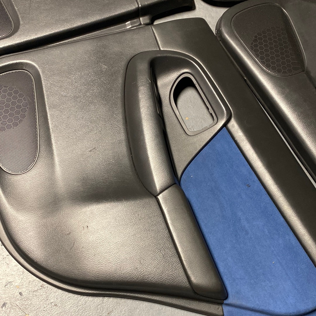 2002-2005 Subaru WRX STI Interior Door Panels Cards 02 03 04 05 Set 004