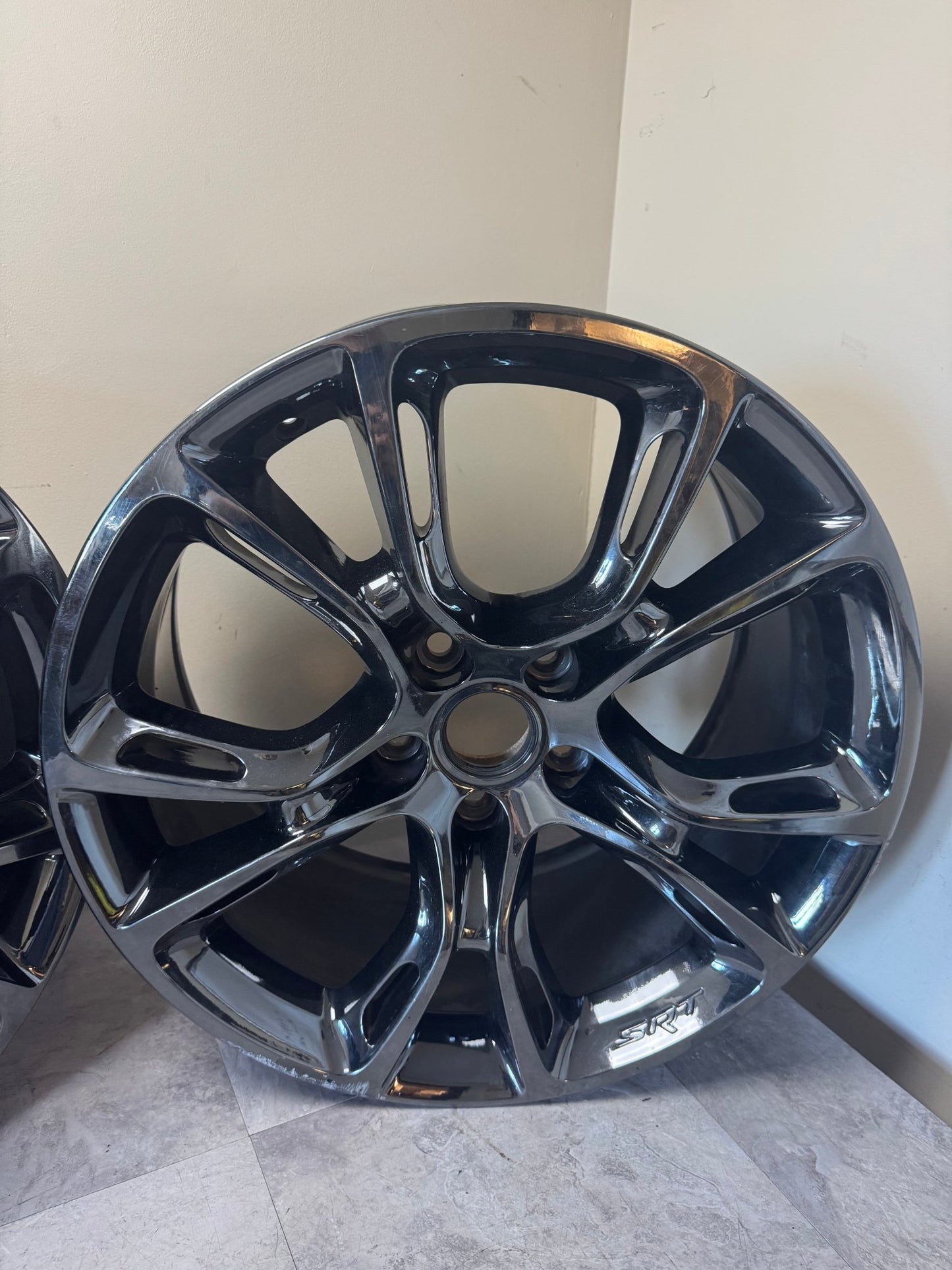 Jeep Grand Cherokee SRT OEM Factory 20" wheels rims gloss black 5x5 20x10 Only 2 Wheels