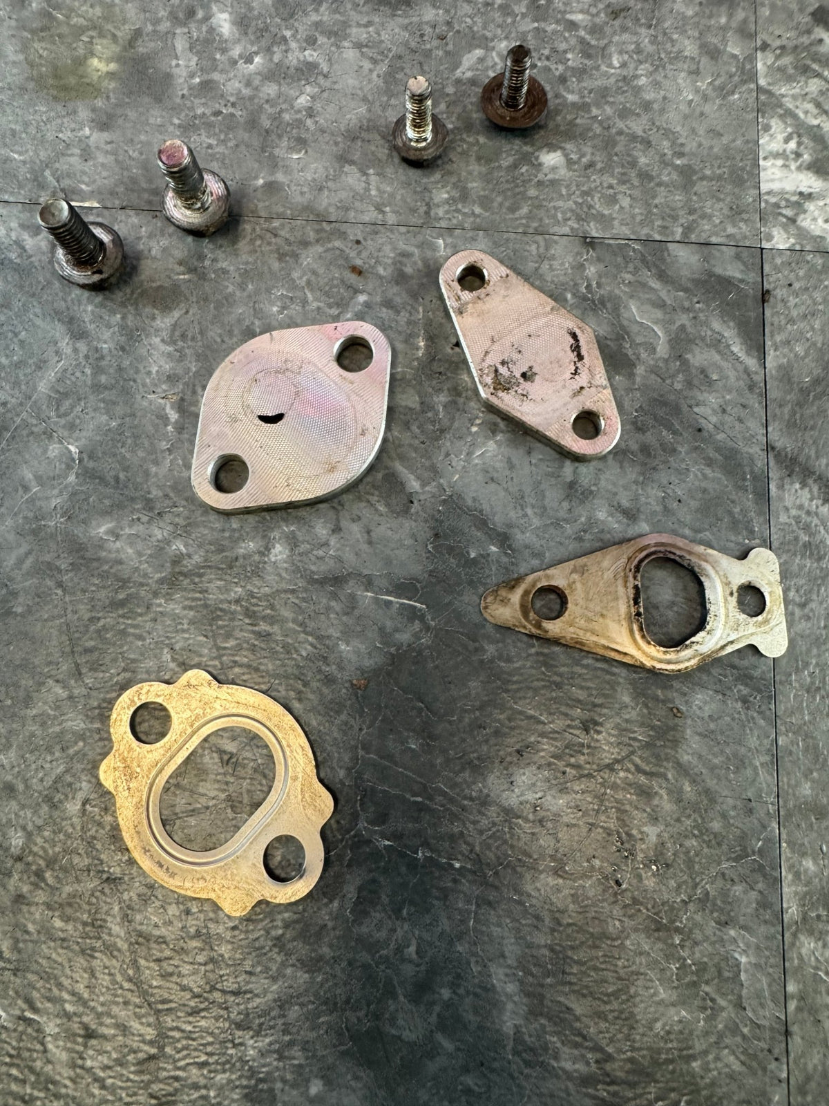 Subaru EJ20 EJ25 Engine EGR Delete Plates Air Pump Deletes With Hardware