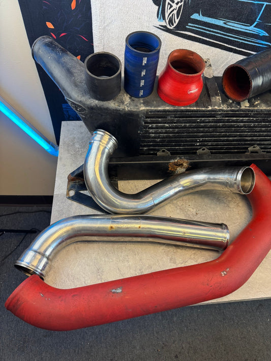 2002-2007 Subaru WRX STi Rare 4.5" APS Front Mount Intercooler Kit For Rotated Turbo P5