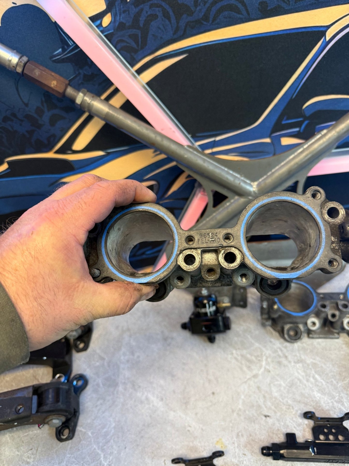 DW fuel kit “ side feed conversion “ 2004 - 2006 SUBARU STi & 2002 - 2007 WRX TGV’s , LINES , FUEL LAB FPR & 1200 CC injectors