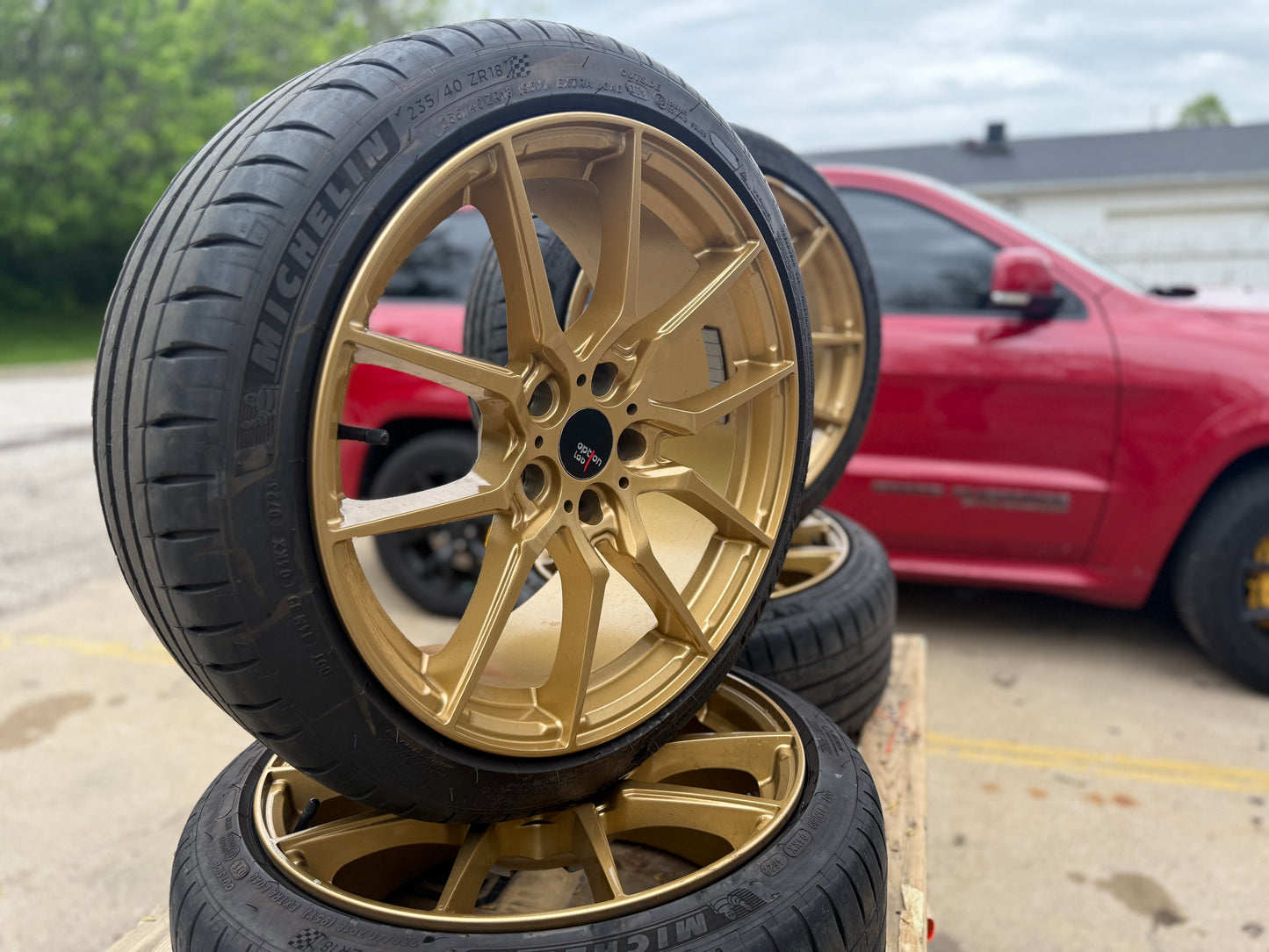 OPTION LAB 5 x 114 R 716 wheels rims for 2005-2021 STi & 2015 - 2021 WRX 235/35R18 18x9.5 +35