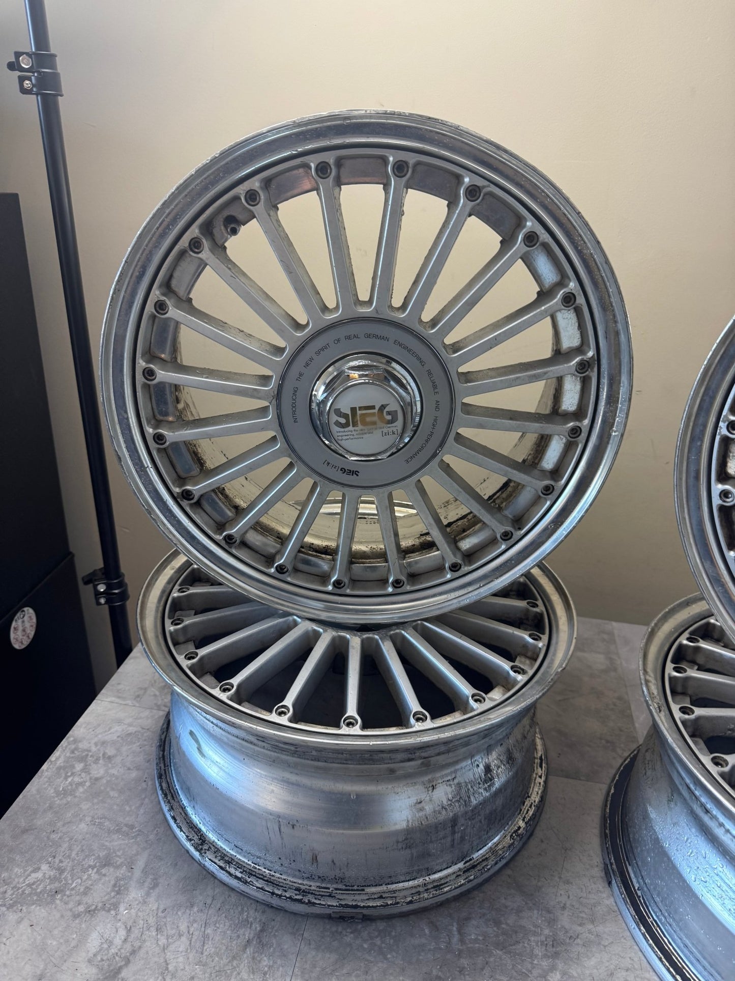 3pc Sieg Fins By Work Wheels 15 Inch 6.5 Wide 5x114.3 +46