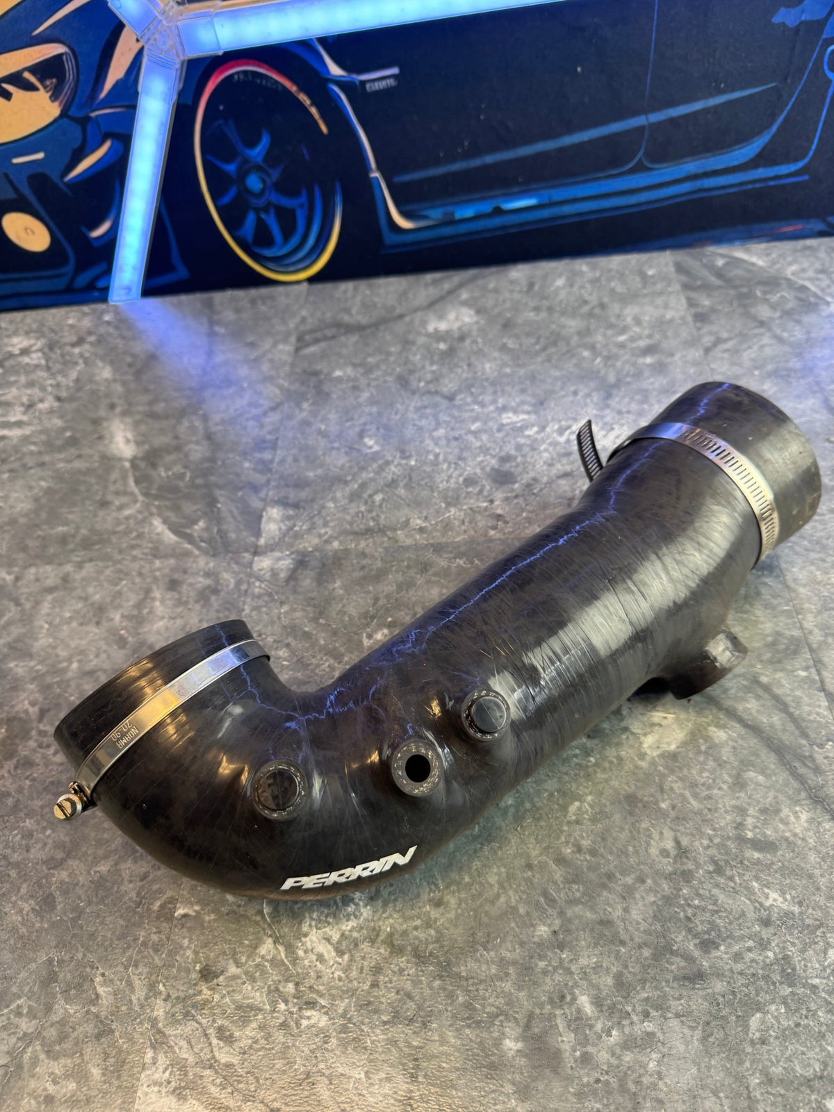 2008-2021 Subaru WRX STi Perrin 84mm Turbo Inlet FP Turbo Size Black