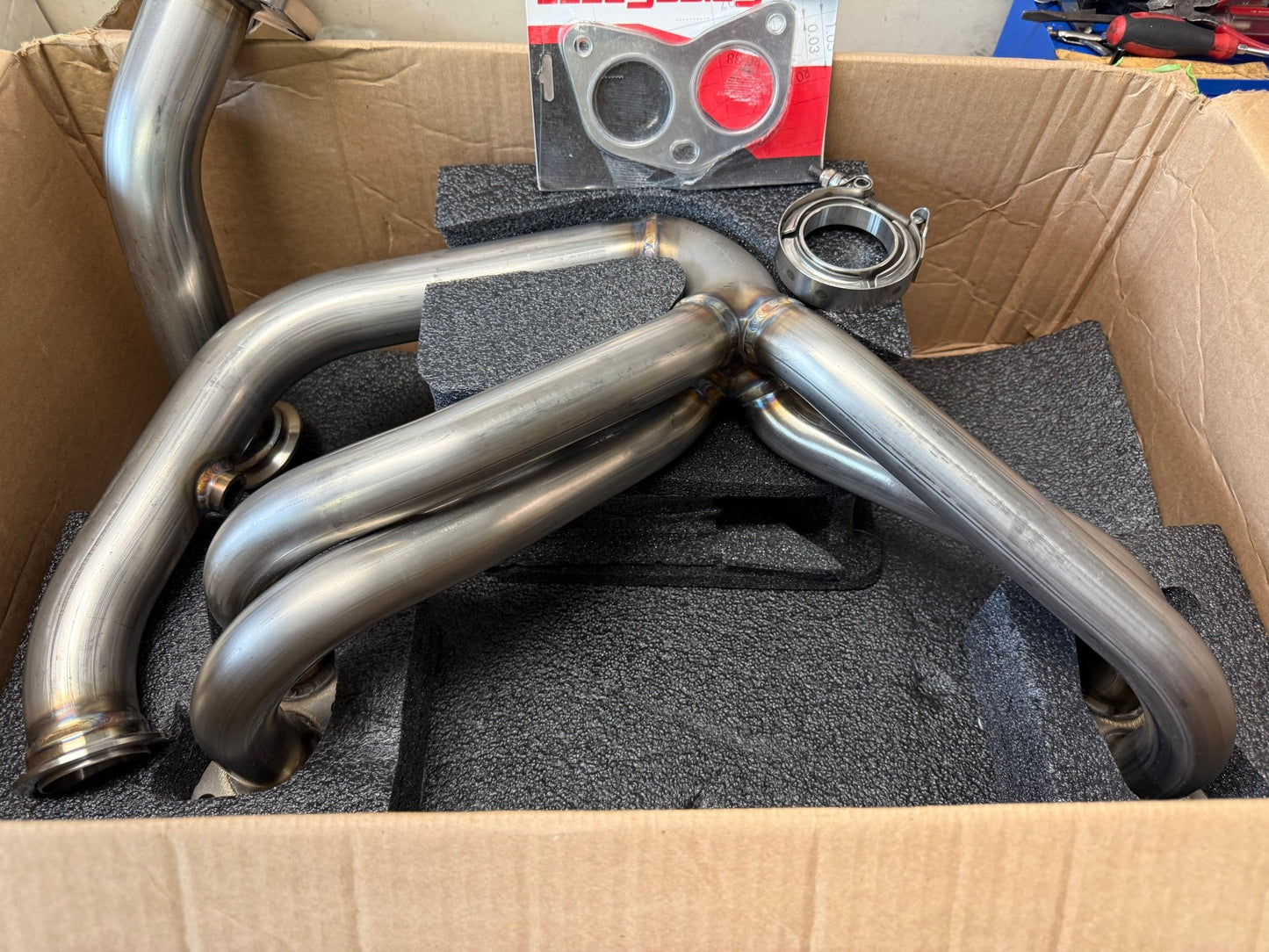 Killer b Motorsports holy header 4-1 4 into 1 equal length header Subaru STi & wrx ej257 ej255 ej205
