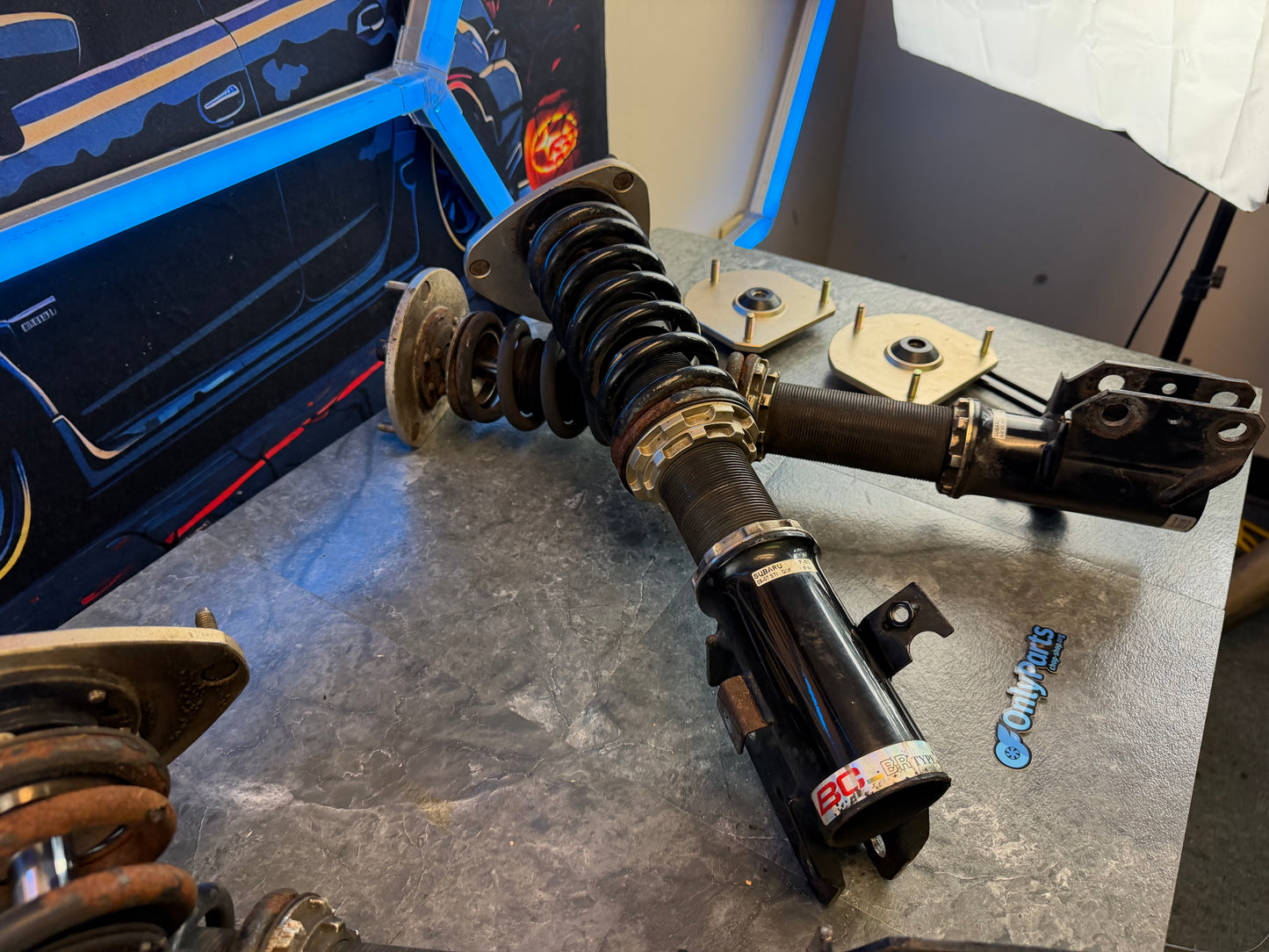 BC BR adjustable coil over suspension 2005 - 2007 Subaru STi & swapped 02-07 wrx 5x114