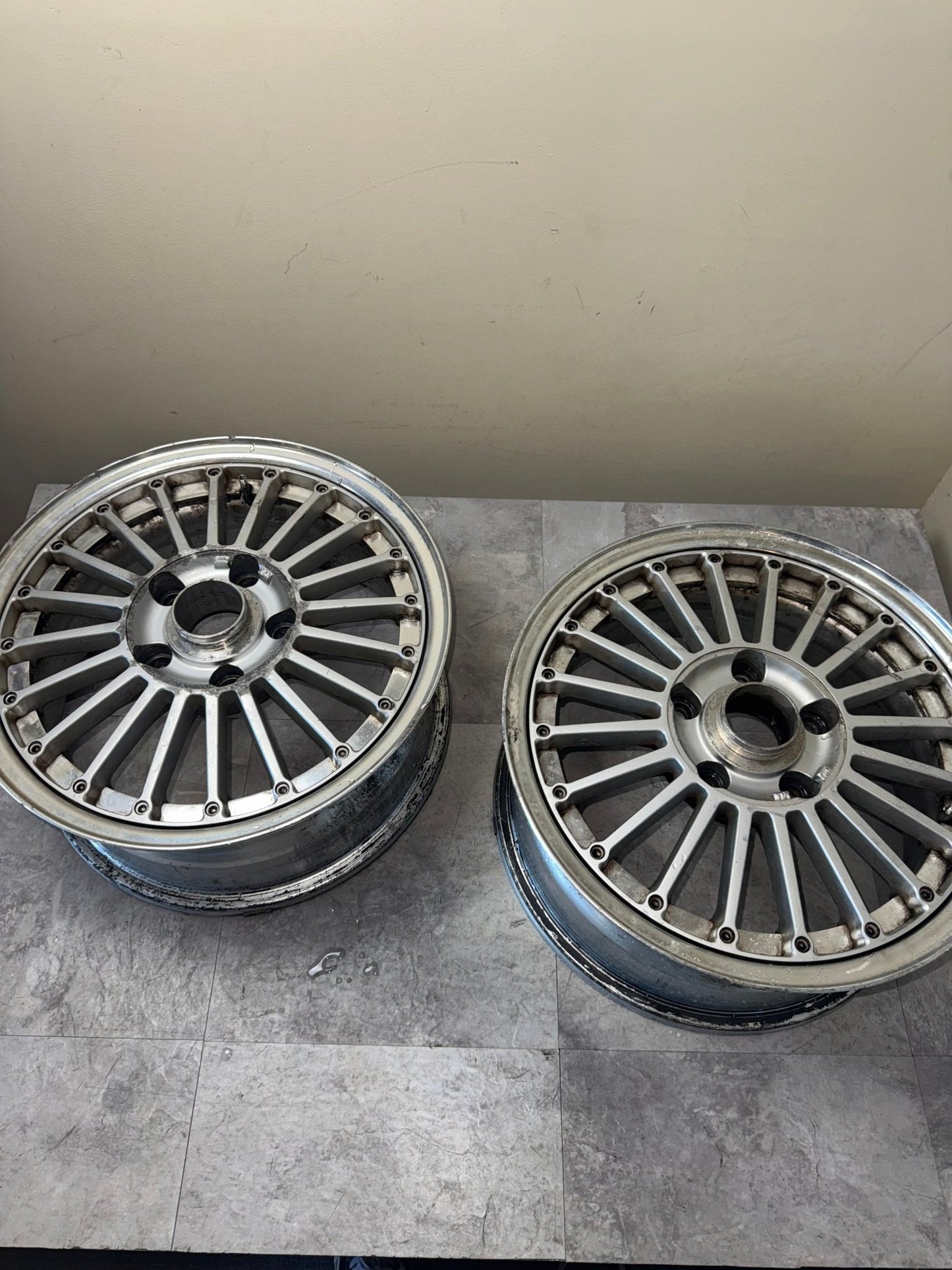 3pc Sieg Fins By Work Wheels 15 Inch 6.5 Wide 5x114.3 +46