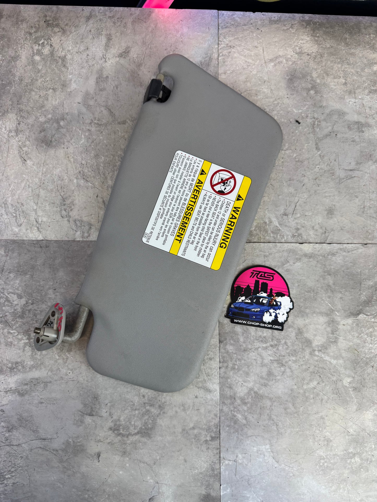 2002-2007 Subaru Impreza WRX STi OEM SUN Visor Shade Passenger SIDE RH LHD J3