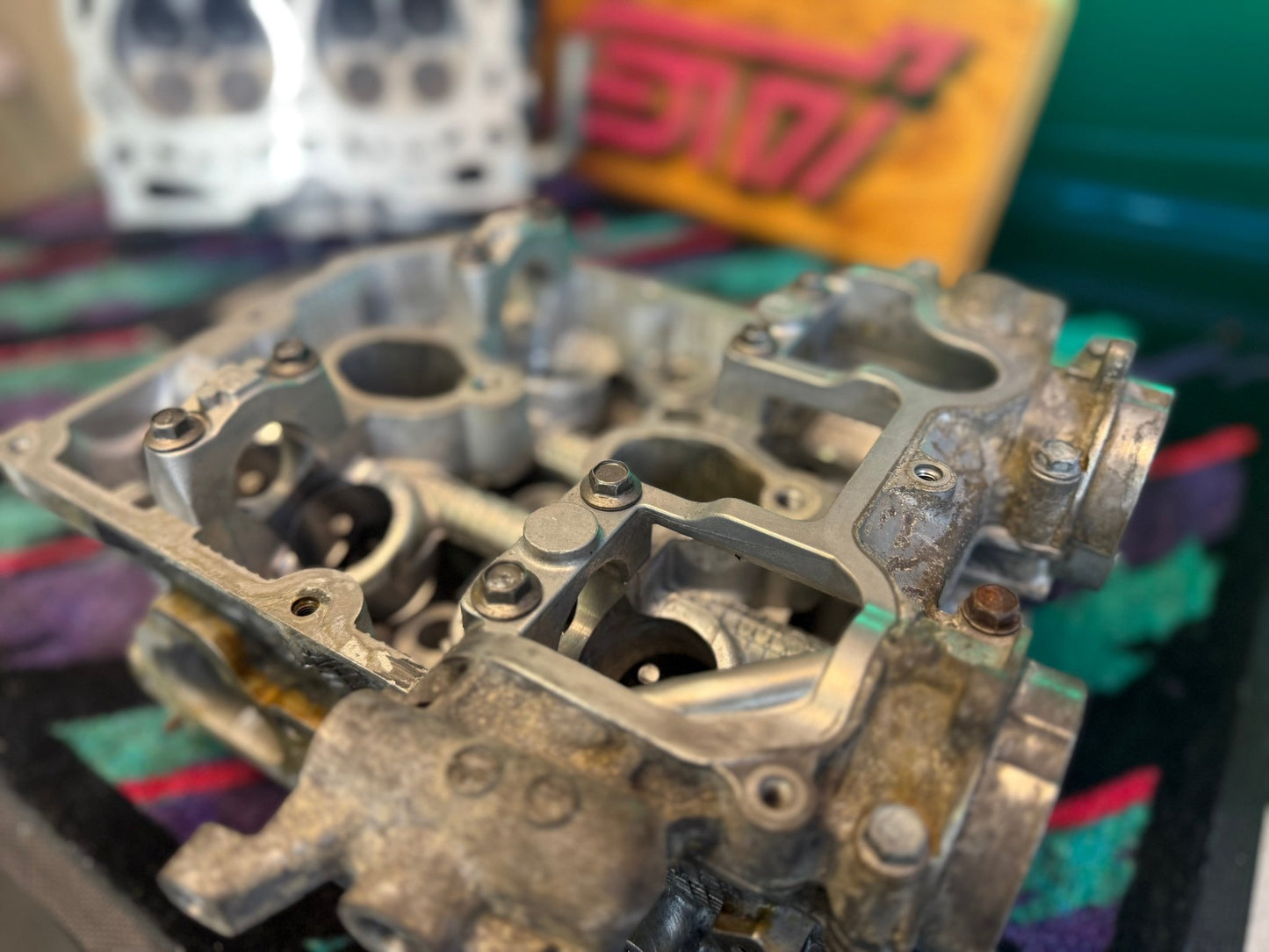 OEM Subaru STi cylinder heads DAVCS dual avcs w25 n25 2008 + ej257 type RA s209 IAG 1/2” DRILLED