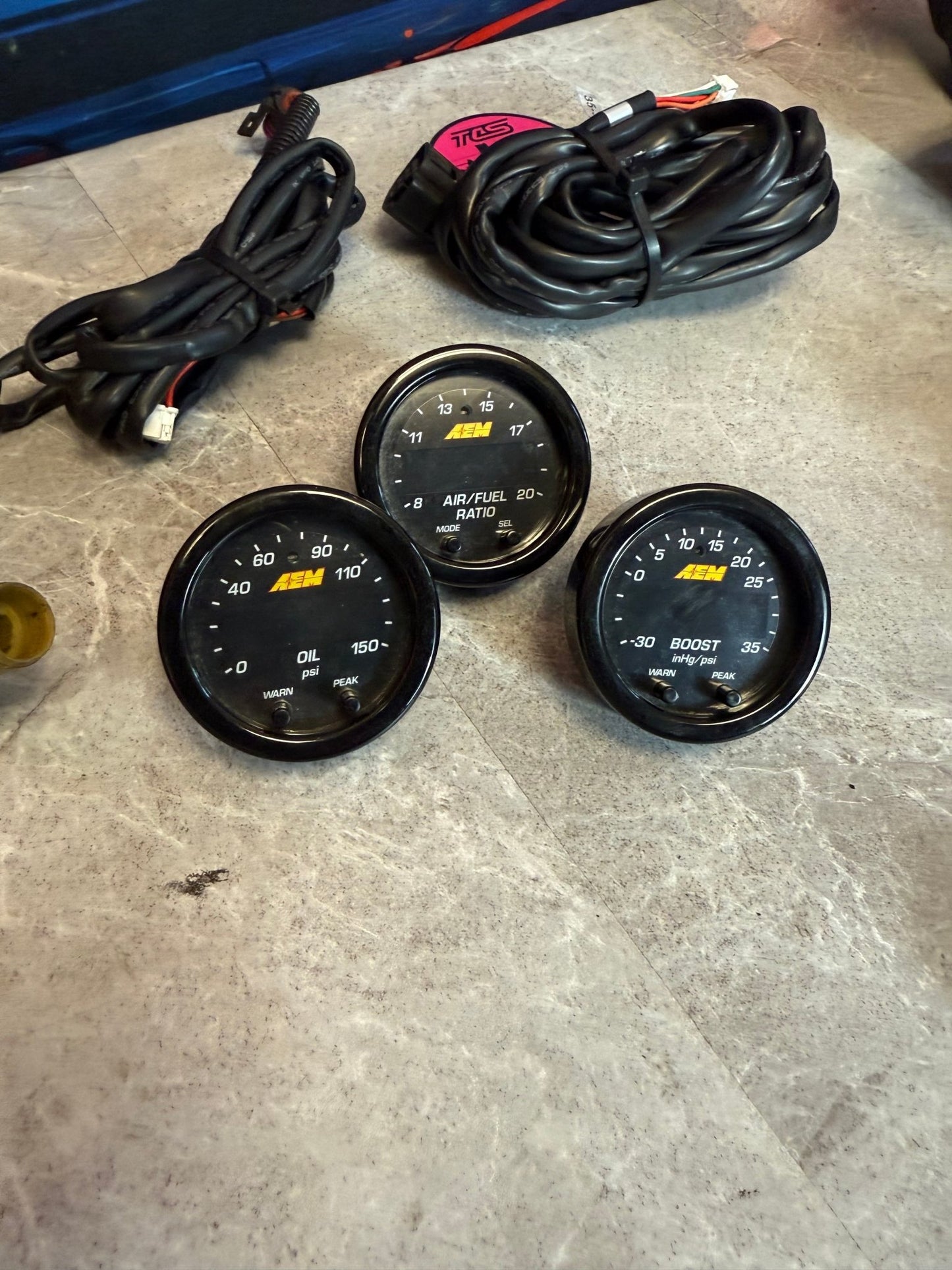 AEM x Line digital 52 MM gauges gauge set Subaru wrx & sti ej257 ej205 ej255 wideband 02 AFR air fuel ratio gauge , boost & oil pressure