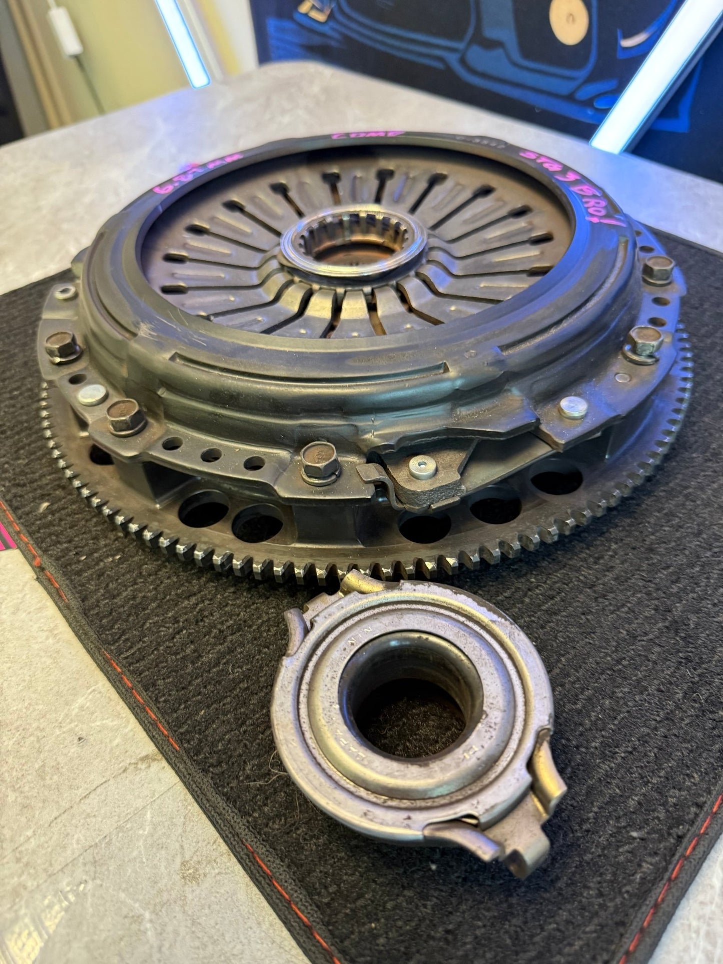 Comp competition stage 3 segmented clutch kit Subaru STi six speed w/ flywheel