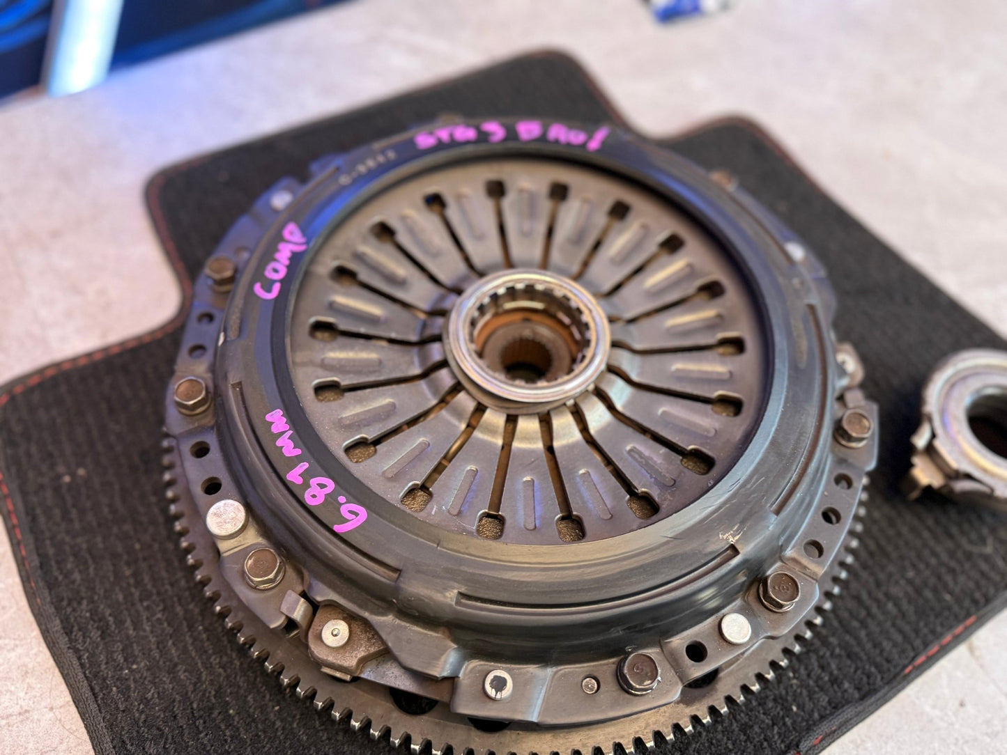 Comp competition stage 3 segmented clutch kit Subaru STi six speed w/ flywheel