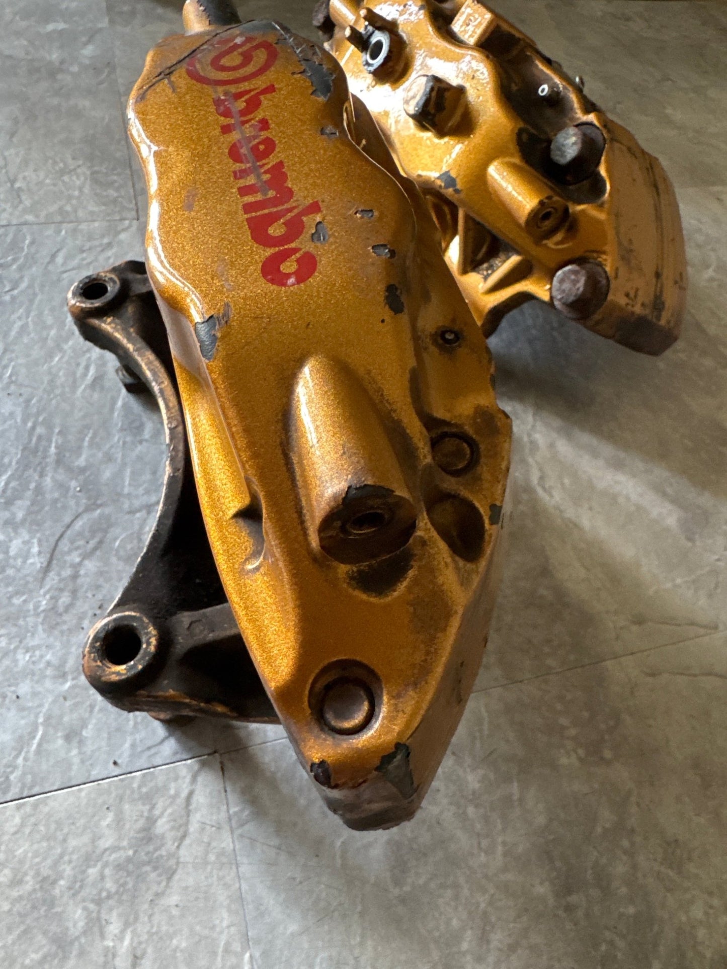 04-07 SUBARU WRX STI OEM FRONT BREMBO BRAKE CALIPER SET RH LH