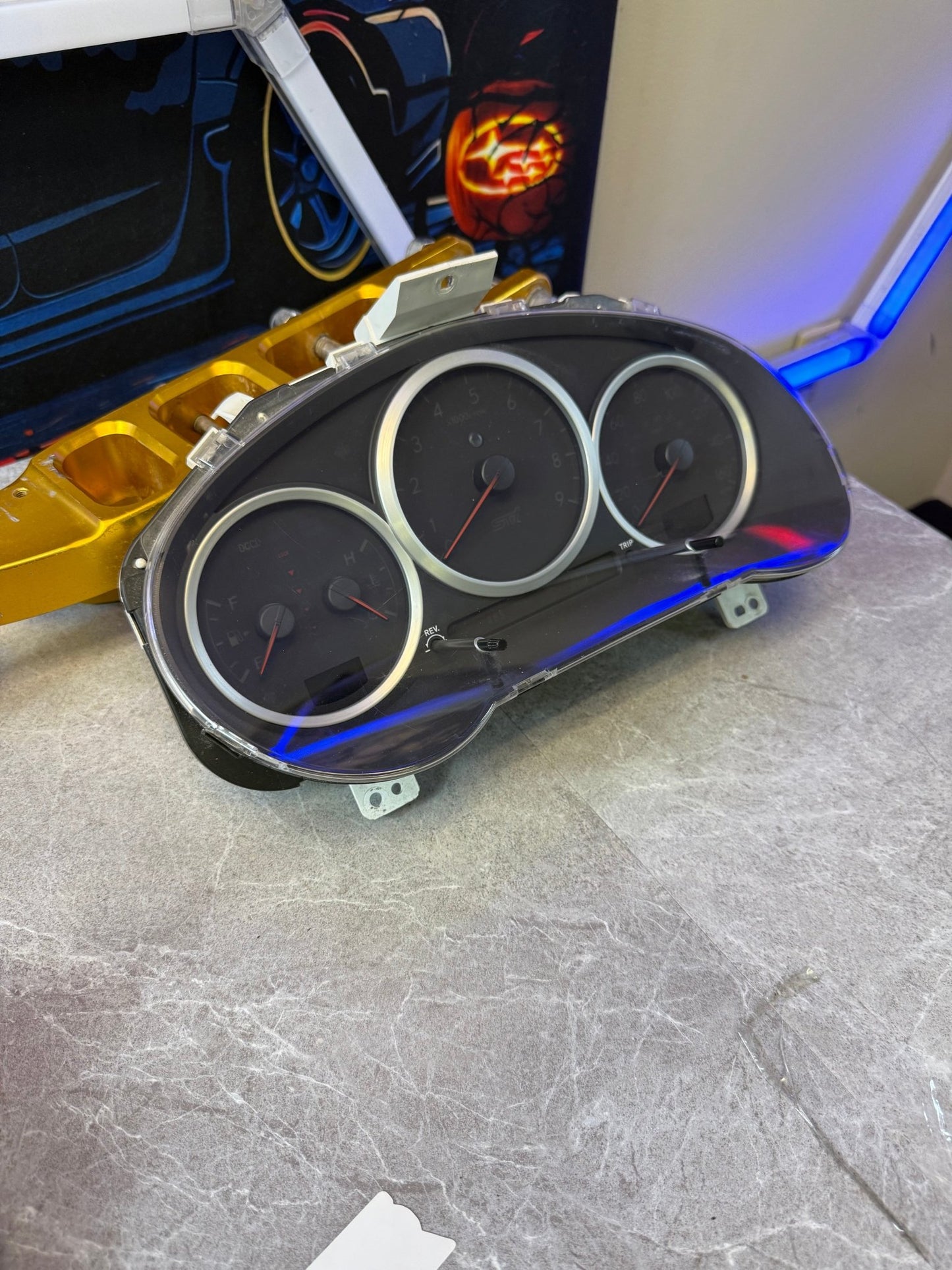 OEM 2005 - 2007 SUBARU STi gauge cluster speedometer tachometer wrx ej257 ej205 ej255 dccd 2002-2007 GD