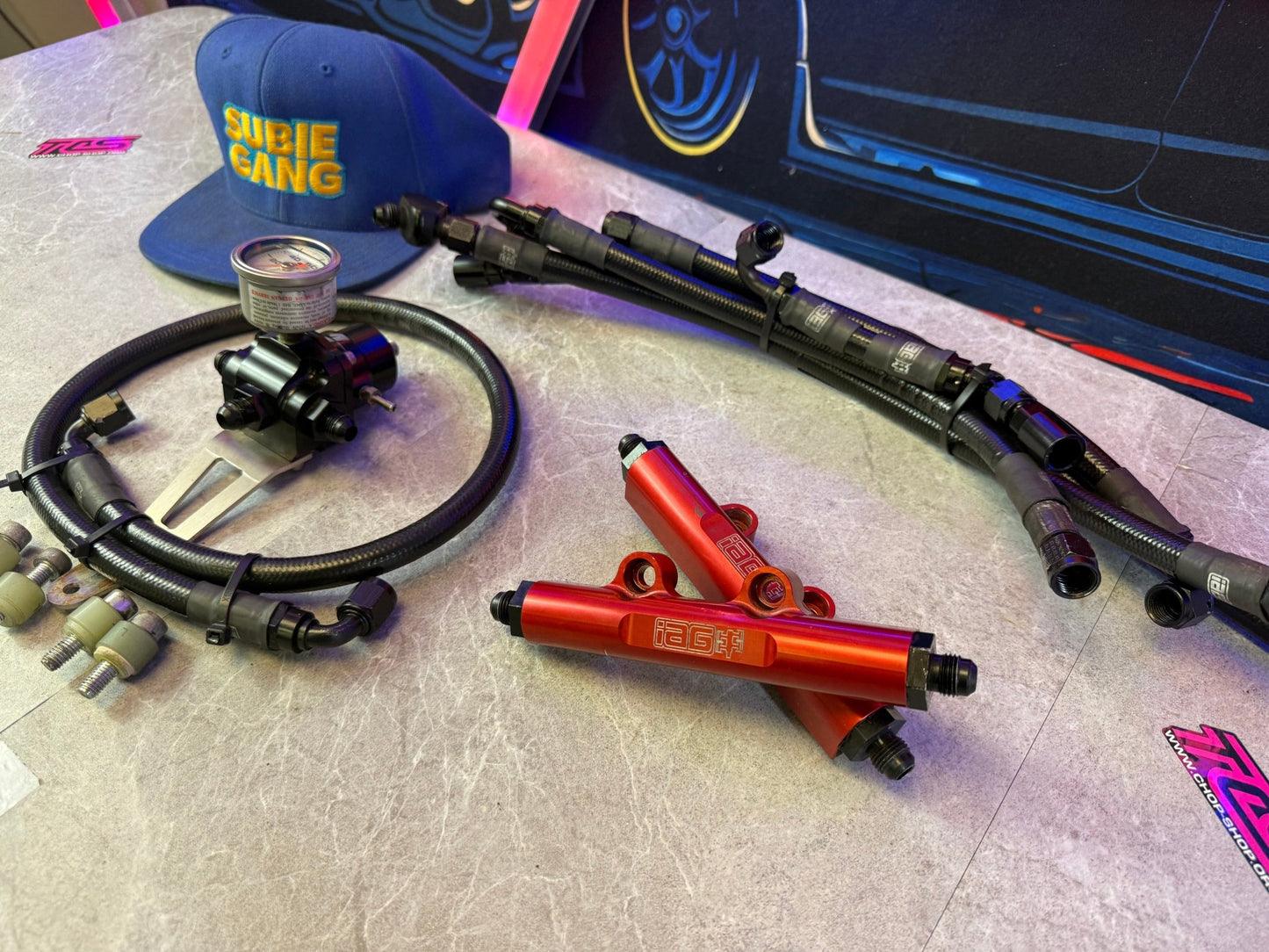 IAG FUEL KIT PTFE LINES ETHANOL STi & SUBARU WRX & RAILS & AREOMOTIVE FPR