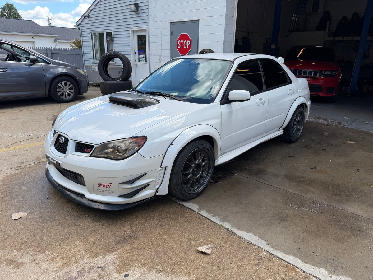 VIS tall cf carbon fiber hood scoop 2007 2006 Subaru STi & wrx