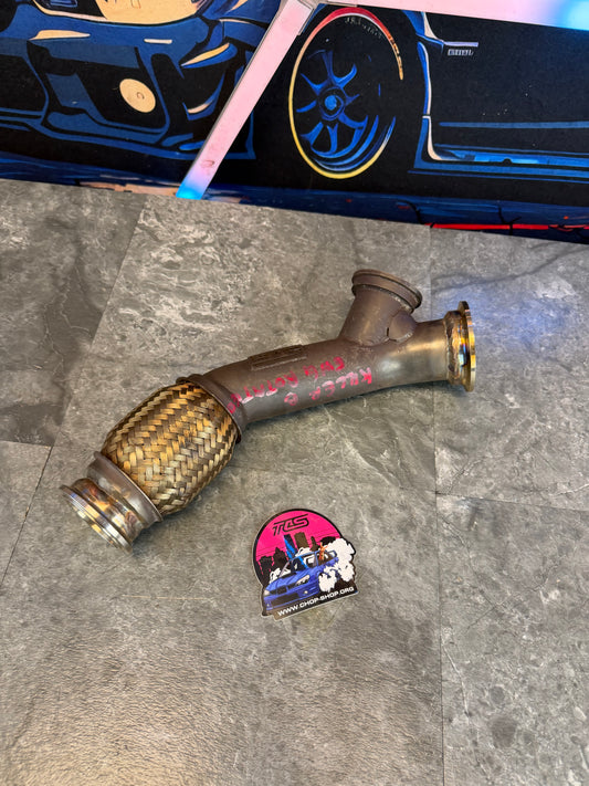Custom GrimmSpeed 44mm EWG Up Pipe for Subaru WRX and STI, V-Band Inlet and Outlet