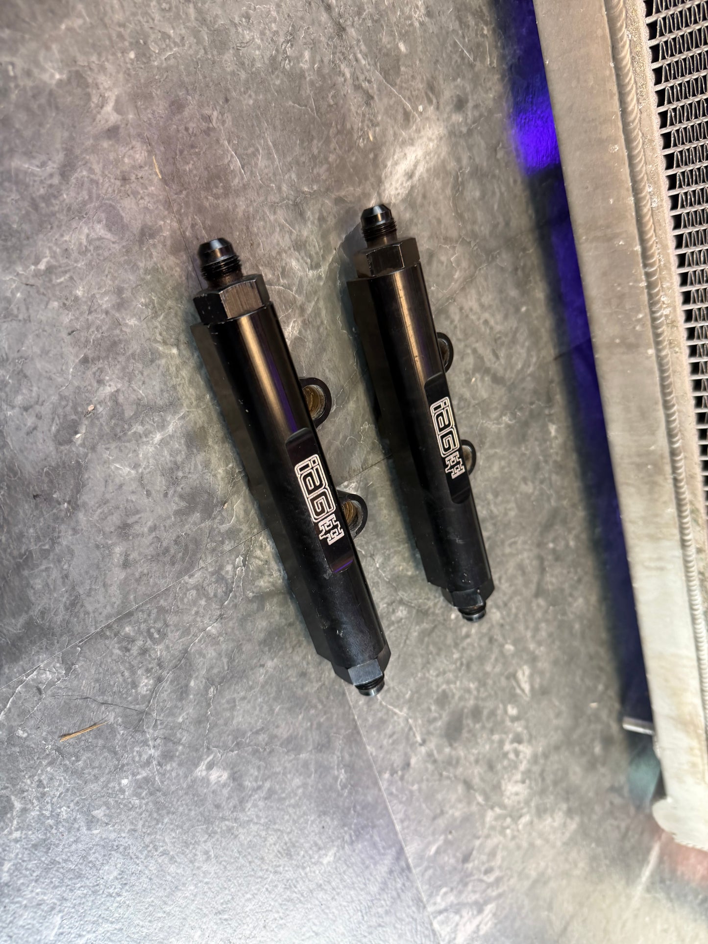 IAG fuel rails Subaru STi 2008-2021 ej257 billet v2 top feed