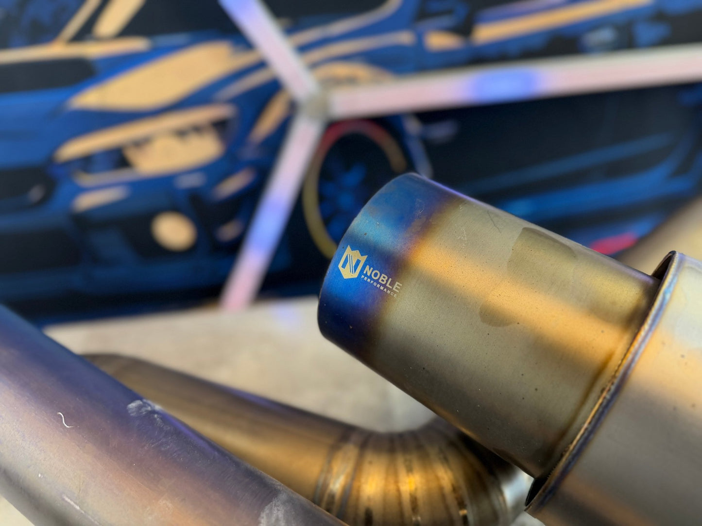 NOBLE full TI titanium catback exhaust system 08-21 Subaru wrx & STi