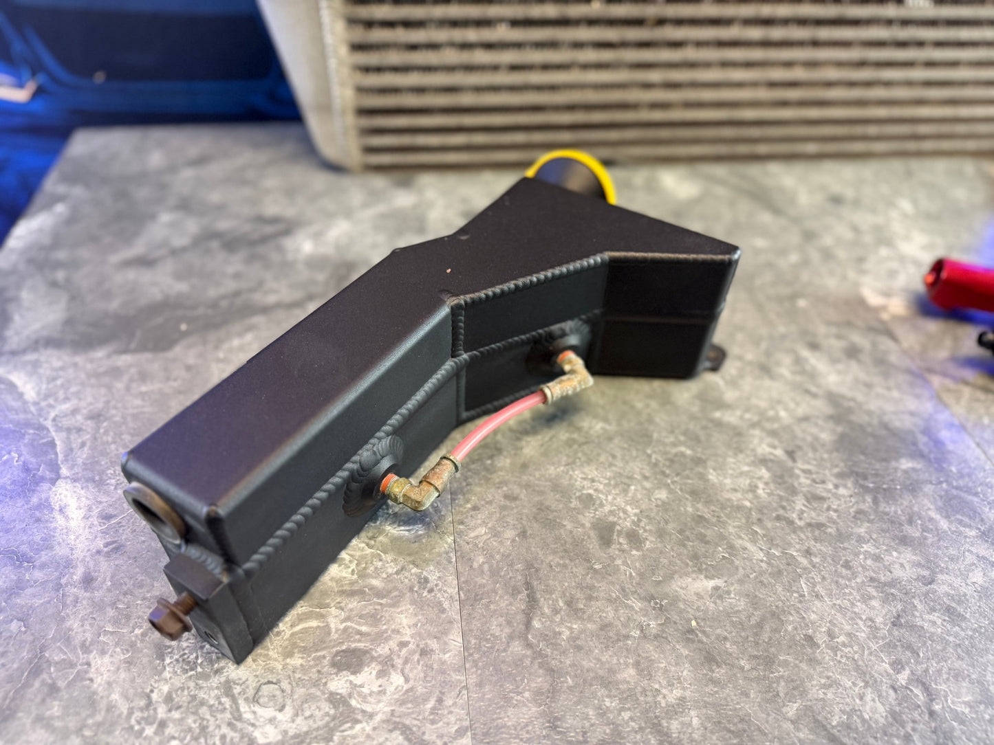 Killer b dual reservoir wash/coolant tank over flow 2008-2014 Subaru wrx & STi