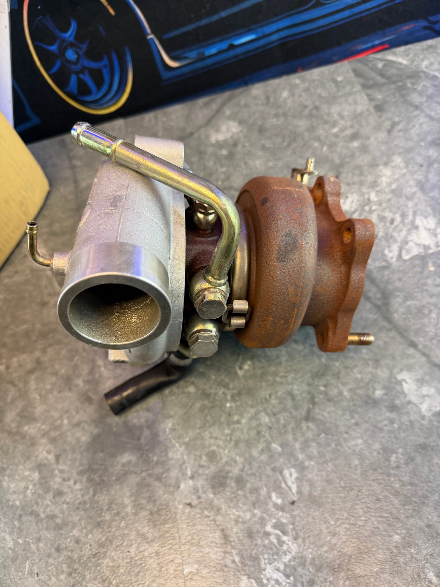 BCP stock location turbo Subaru STi & wrx x 500 + 2.5” inlet , billed compressor wheel , welded , 500 HP , 10 cm