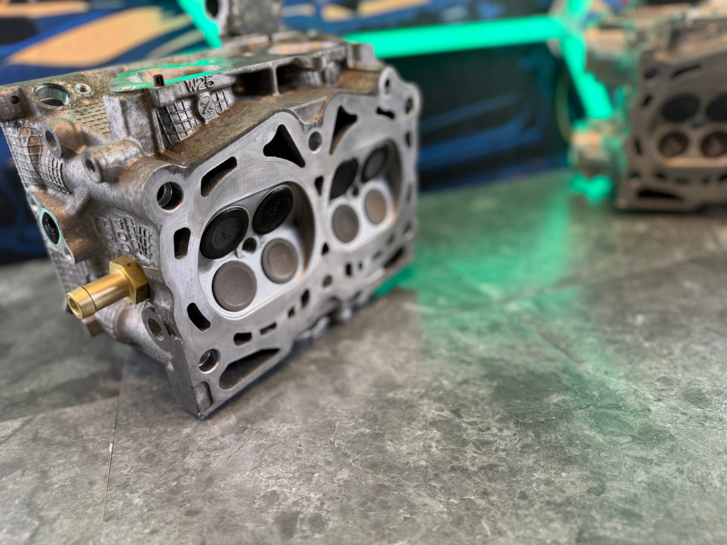 Outfront Motorsports w25 2008-2021 DAVCS dual avcs Subaru STi cylinder heads 1/2 drilled GSC
