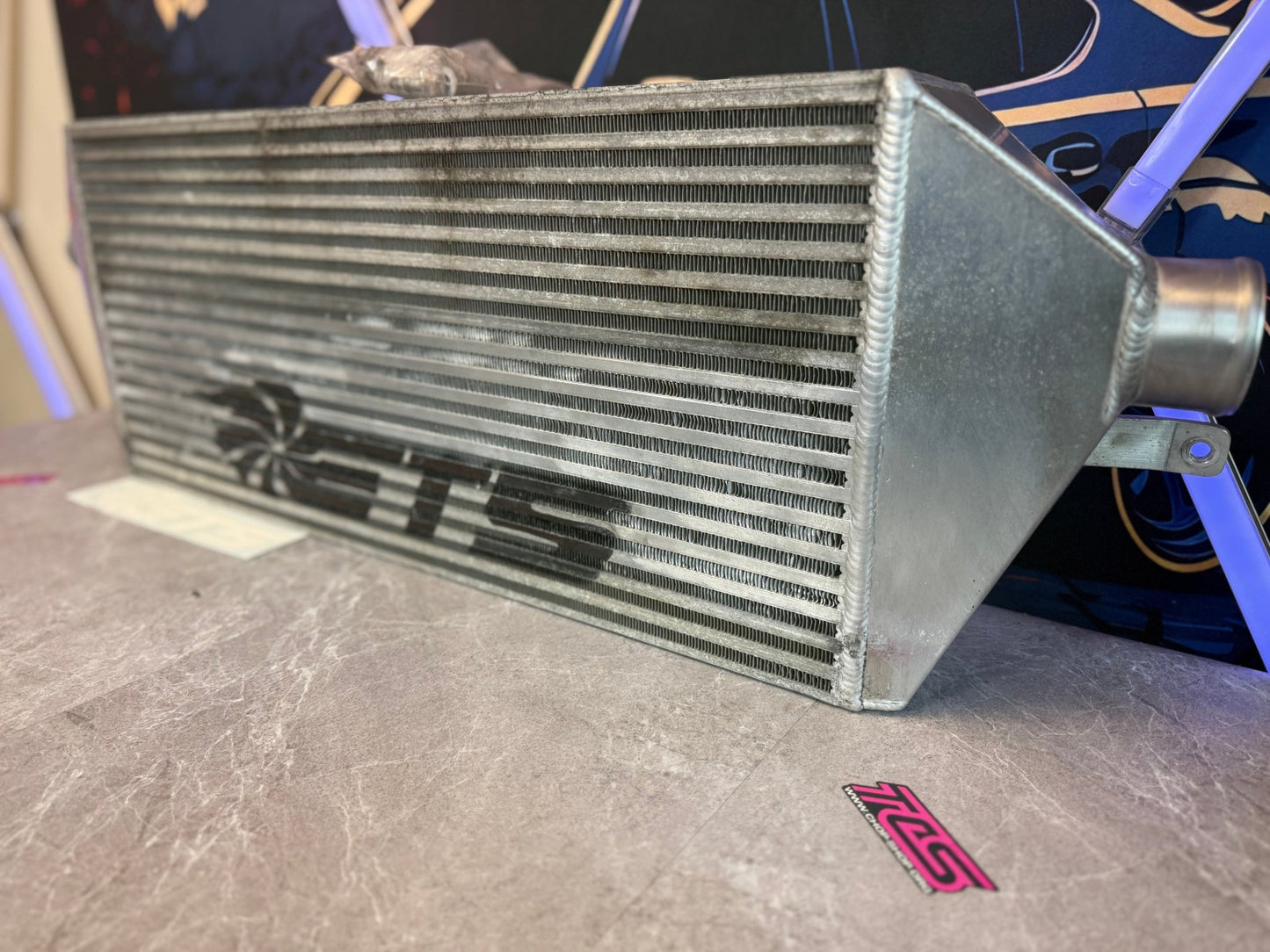 ETS FMIC kit front mount intercooler kit for 08-14 Subaru STi ej257 3.5β core (use with ams manifold & ets rotated kit )