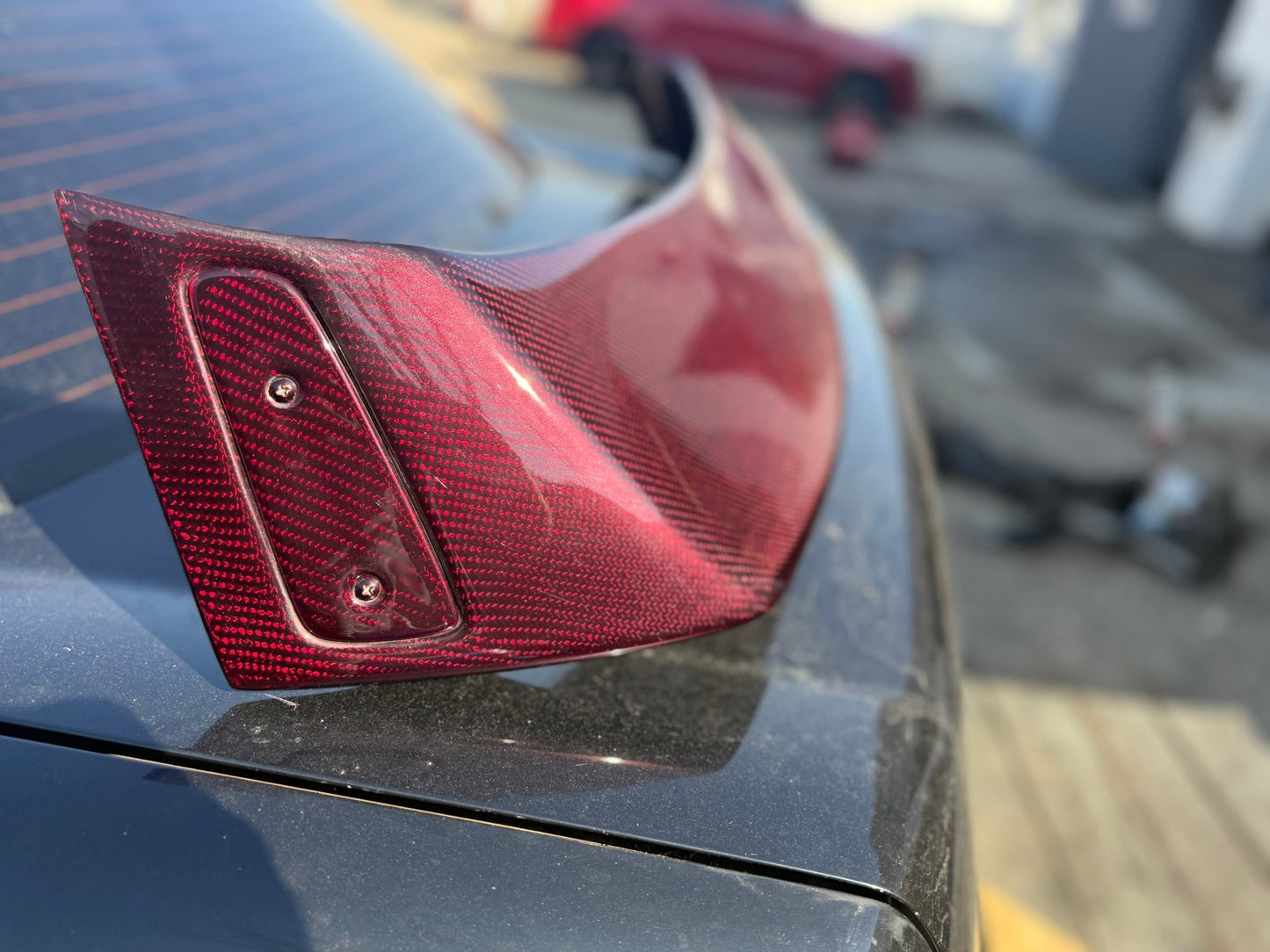 Charge speed chargespeed roof vane carbon fiber jdm wing areo subaru gd STi & wrx 2002-2007