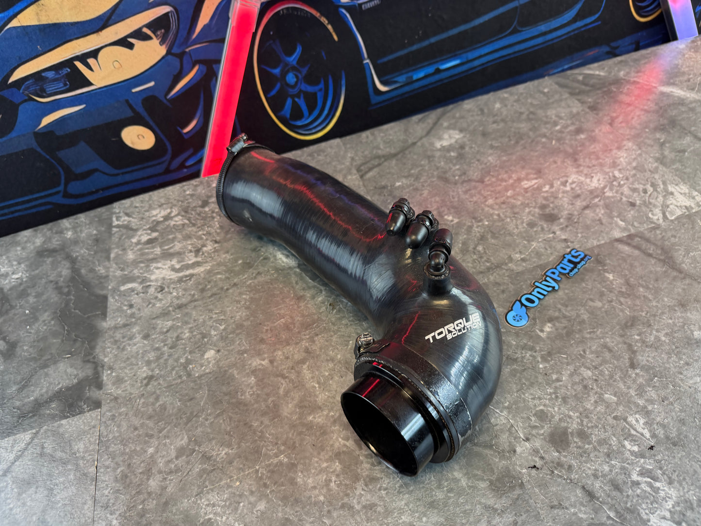 TORQUE SOLUTION 3β silicone inlet SUBARU STi & WRX EJ257 ( for use with blouch 3β turbos )