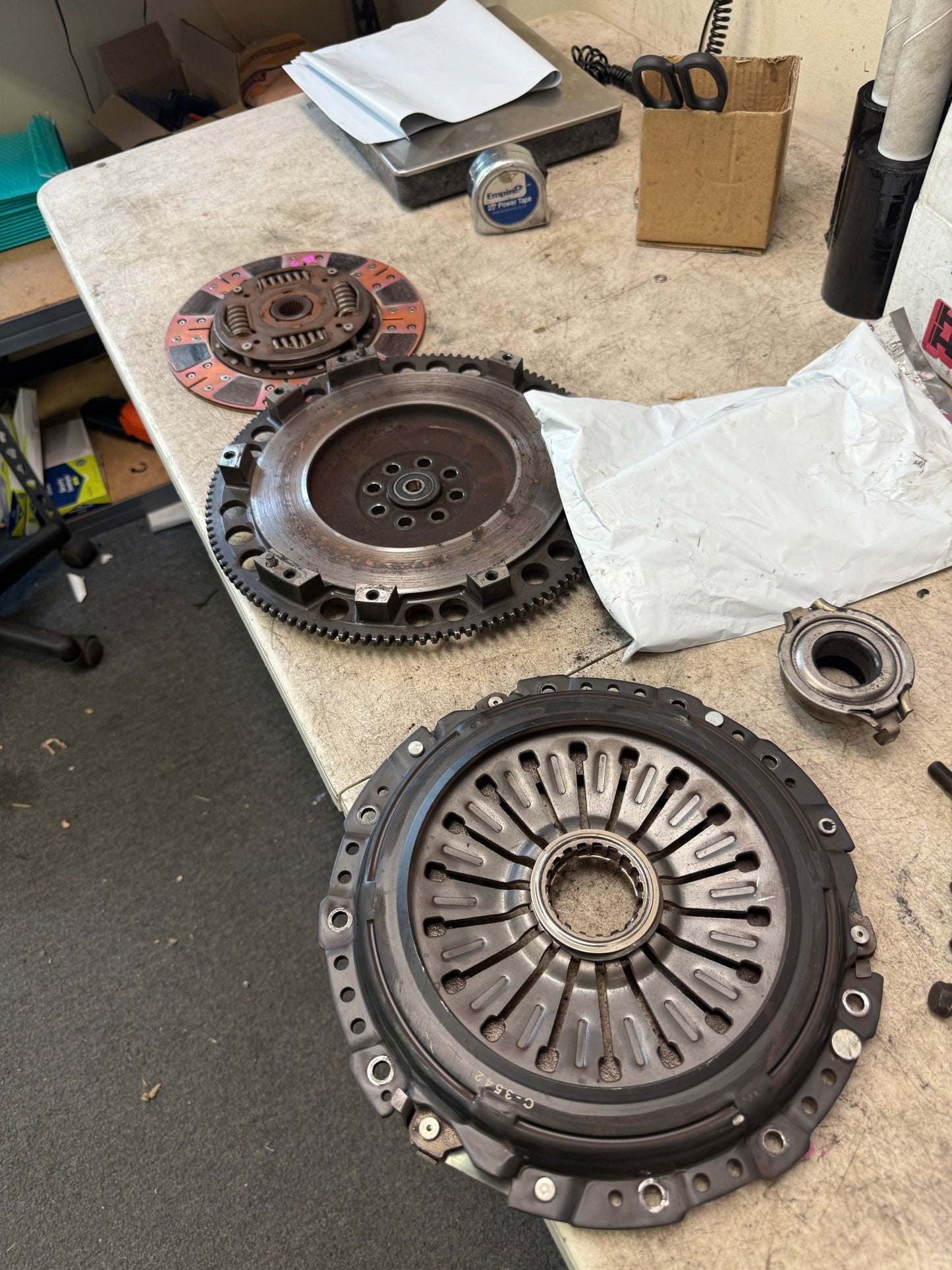 Comp competition stage 3 segmented clutch kit Subaru STi six speed w/ flywheel