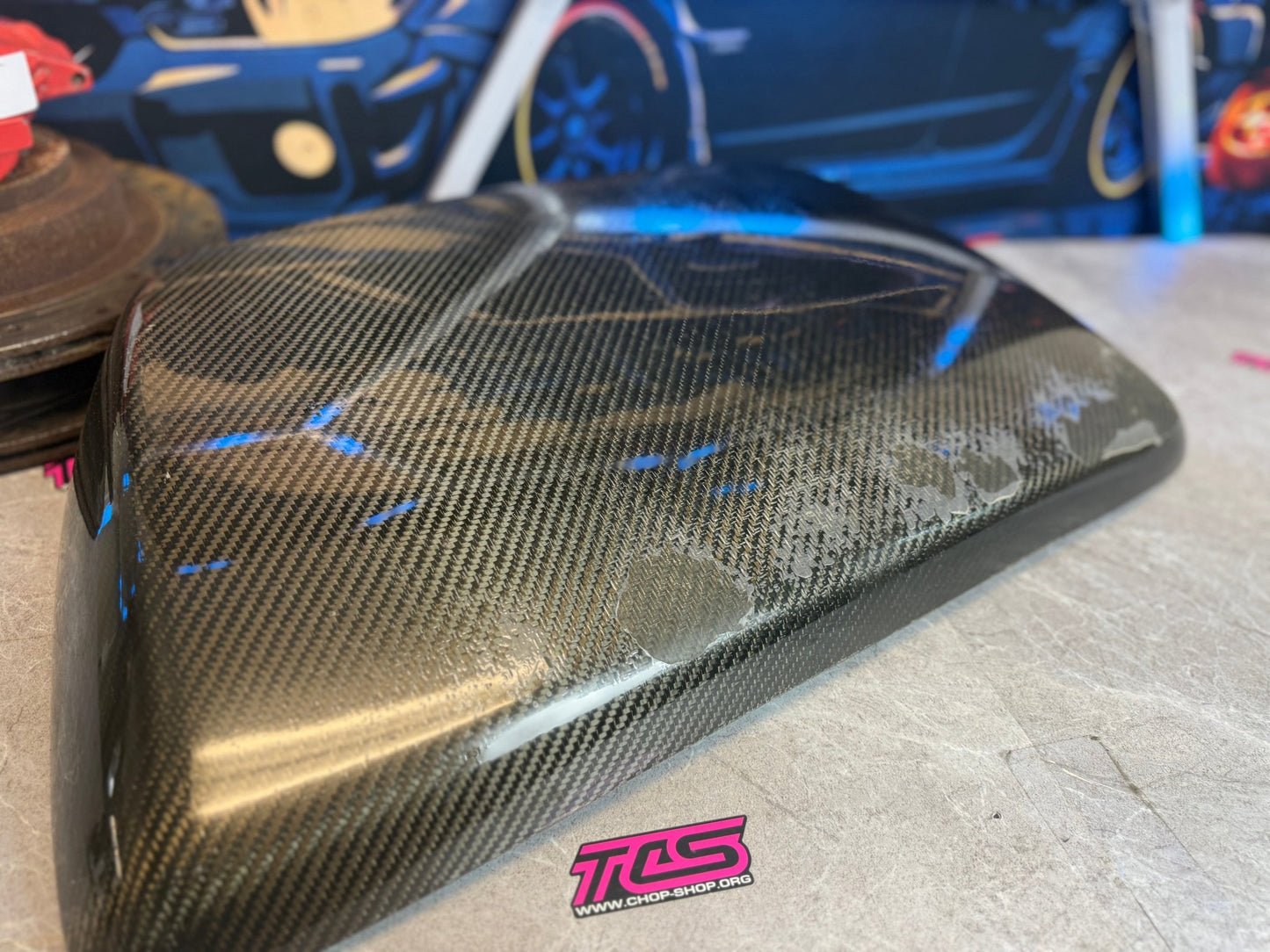 SEIBON carbon fiber β STi style β 4β tall hood scoop 2006 2007 Subaru wrx & STi